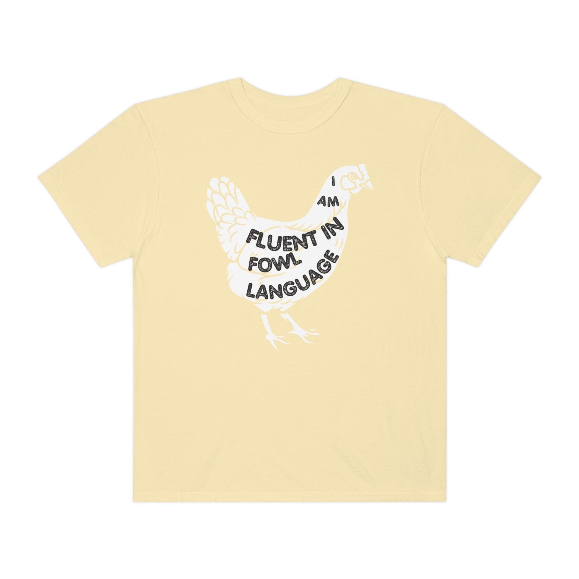 Chicken Shirt Chicken Tee Chicken Owner Gift -Fluent in Fowl Language Gift For Chicken Lover gift - Giftsmojo