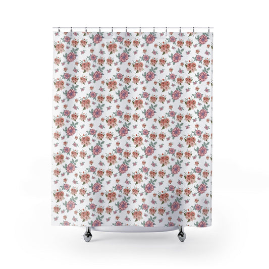 Cute shower curtain set cool shower farmhouse curtain shower decor bathroom curtain boho shower curtain floral curtain Vintage curtain - Giftsmojo