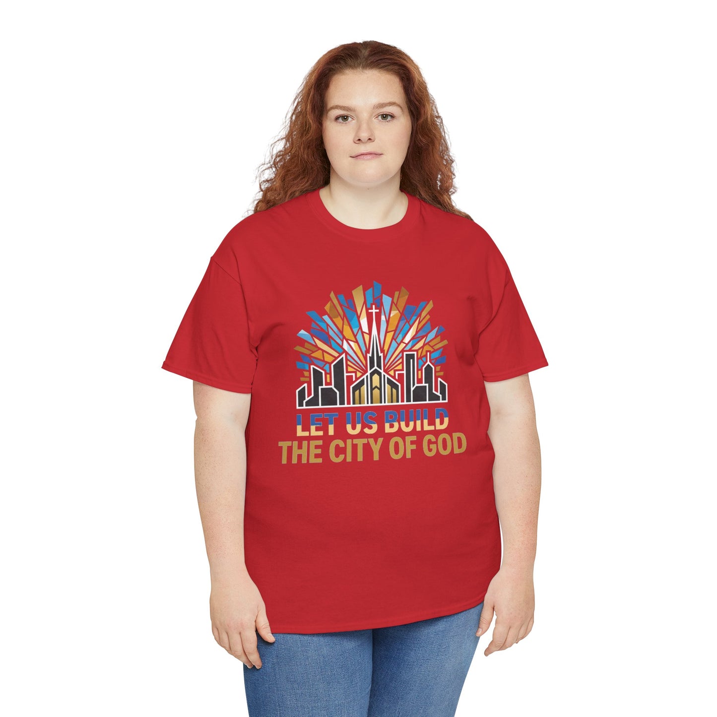 Let Us Build The City of God T-Shirt — Christian Faith Urban Church Tee