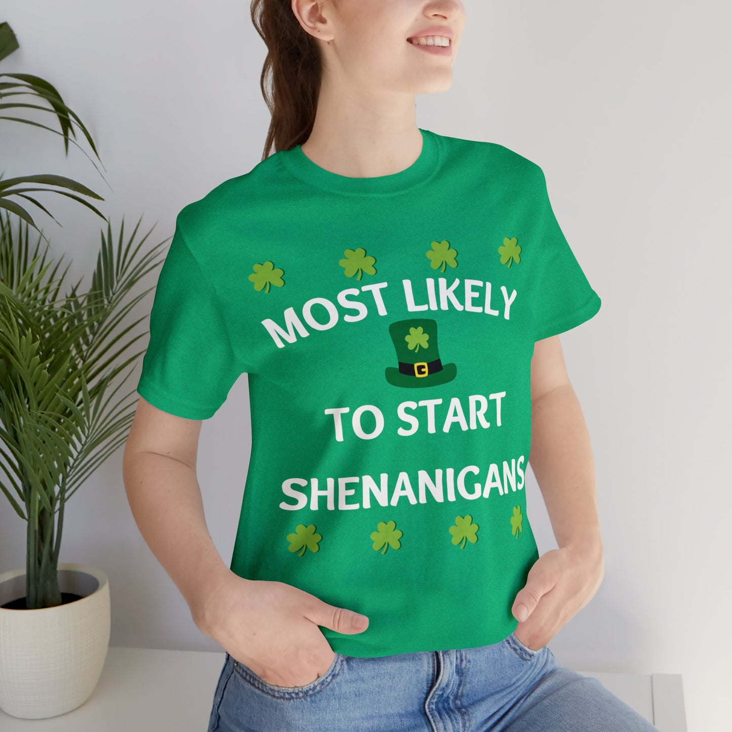 Most likely to start Shenanigans Family Matching St Patricks Shirt