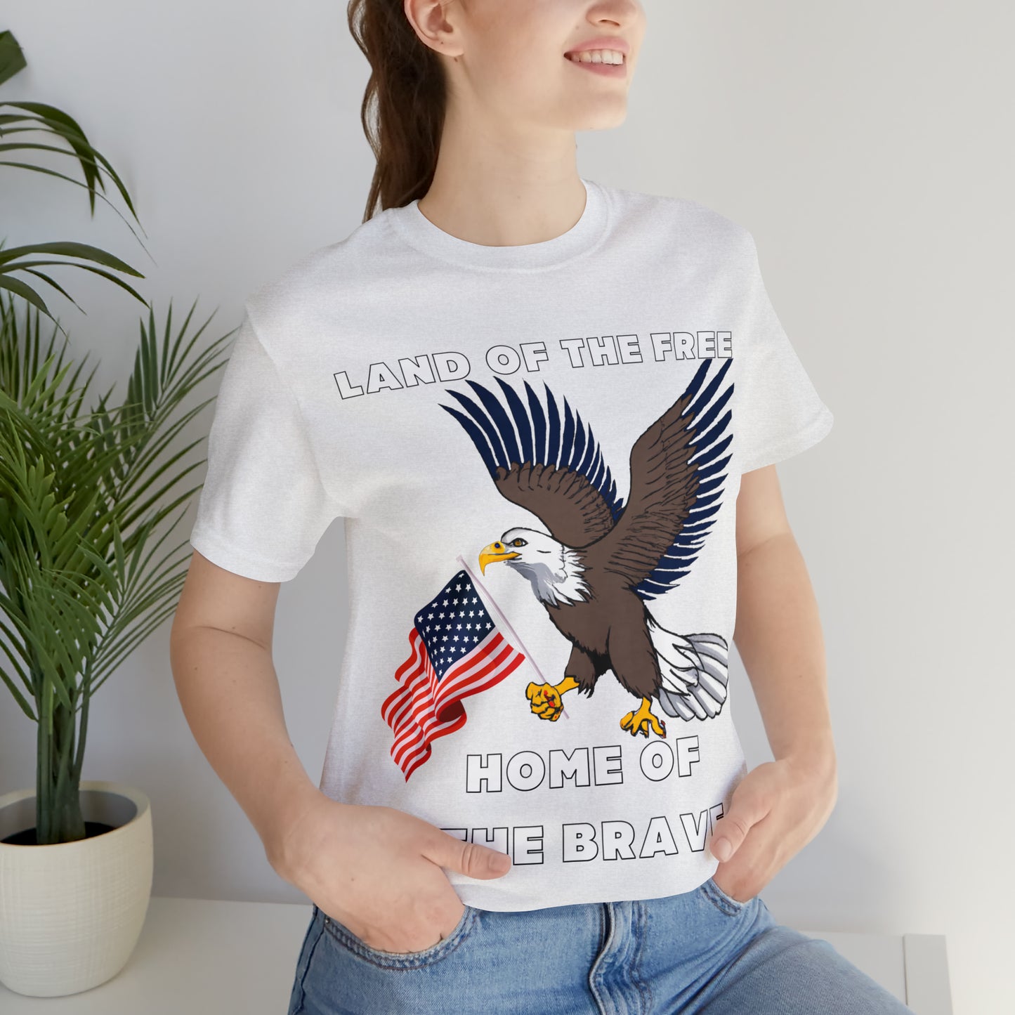 Celebrate Independence Day with Patriotic Shirts: Land of the free, Home of the Brave Shirt for Women and Men