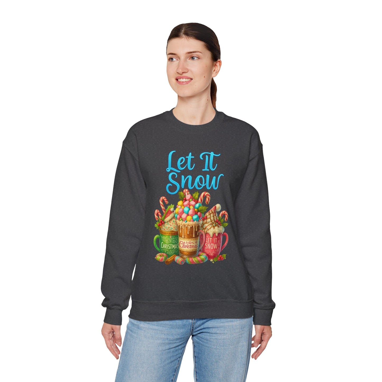 Let It Snow Coffee Crewneck Sweatshirt