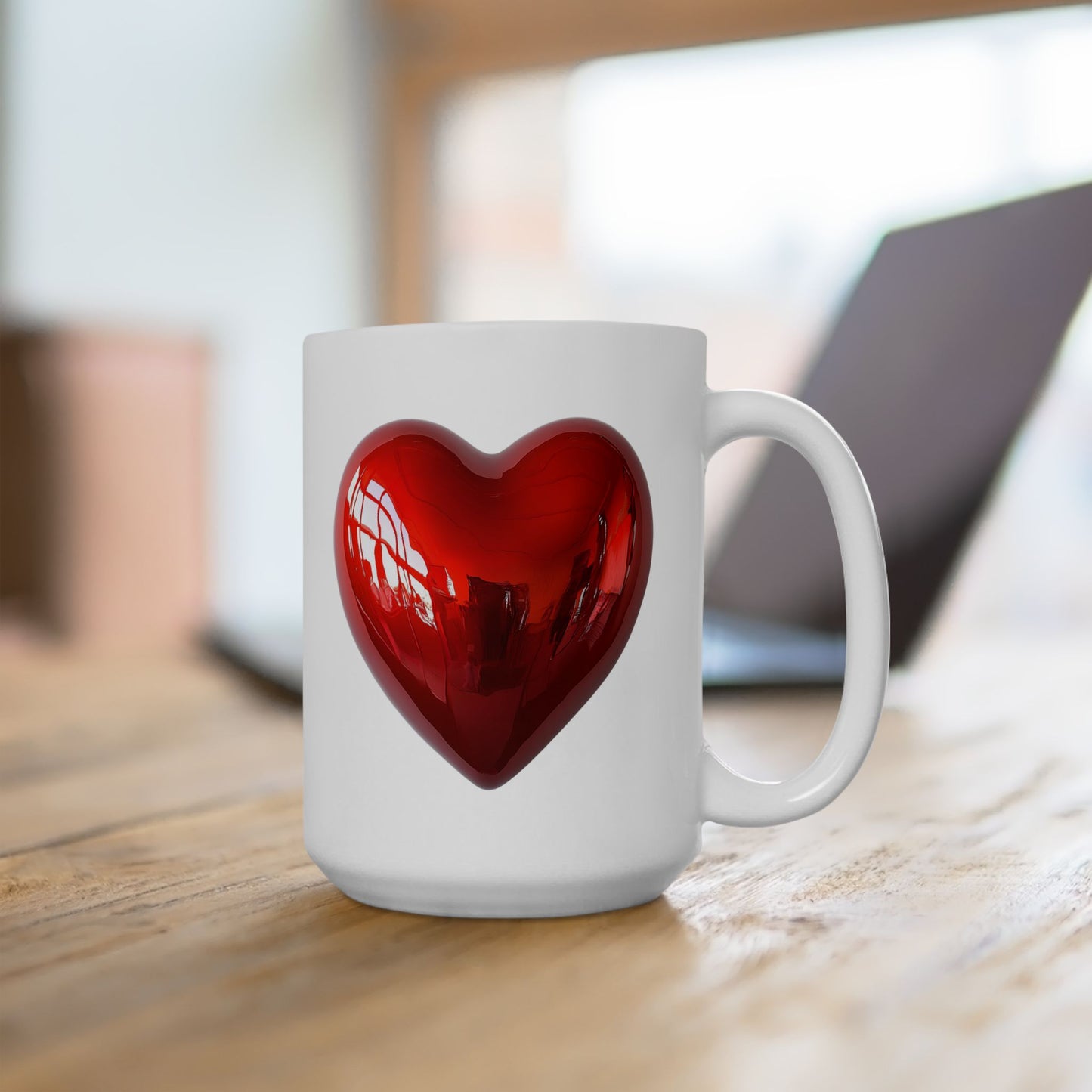 Mug Love Heart Coffee Cup 11oz 15oz