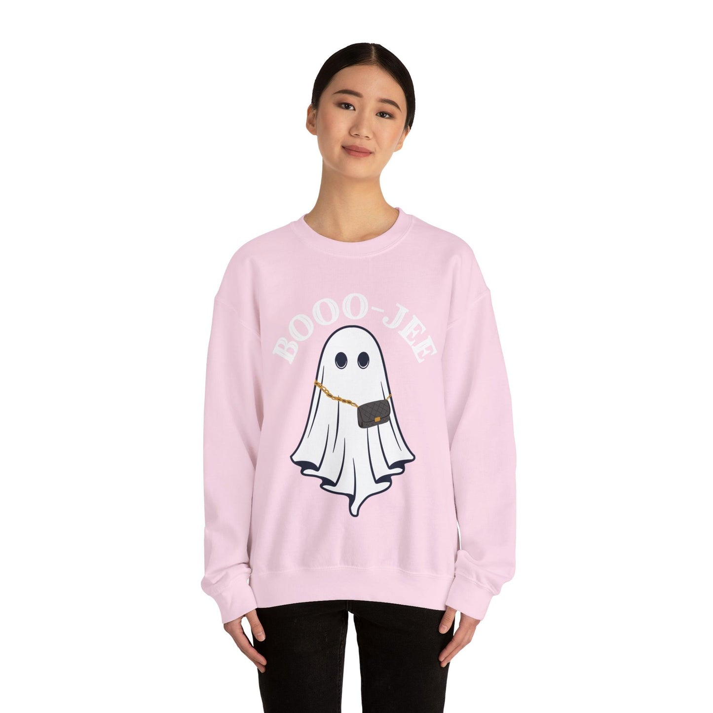 Booo-Jee Halloween Sweatshirt, Boo Halloween Sweatshirt, Spooky Ghost Sweatshirt, Boo Jee Shirt, Halloween Ghost Sweatshirt, Halloween Boo Shirt - Giftsmojo