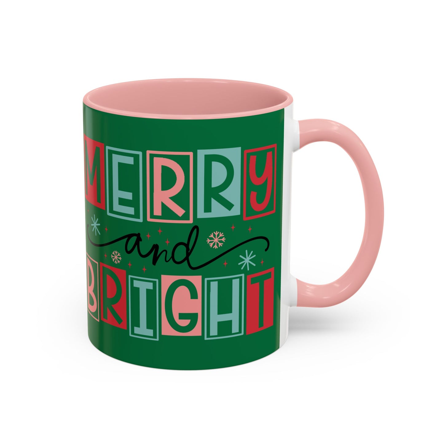 Mug - Merry and Bright Accent Coffee Mug (11oz Mug and 15oz Mug)