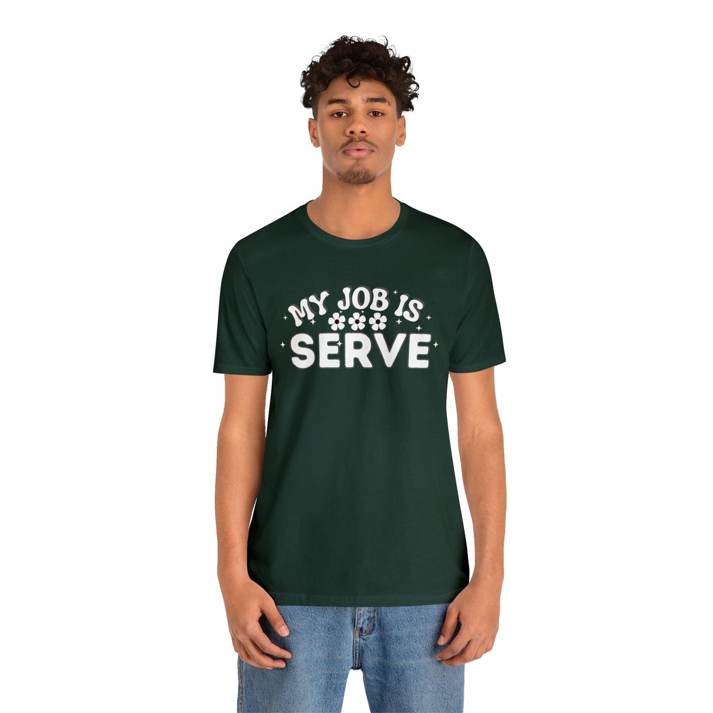 My Job is Serve Shirt Military Shirt Customer Service Shirt Waiter/Waitress Public Servant, Hotel Concierge, Caterer, Flight Attendant, Bartender Barista - Giftsmojo