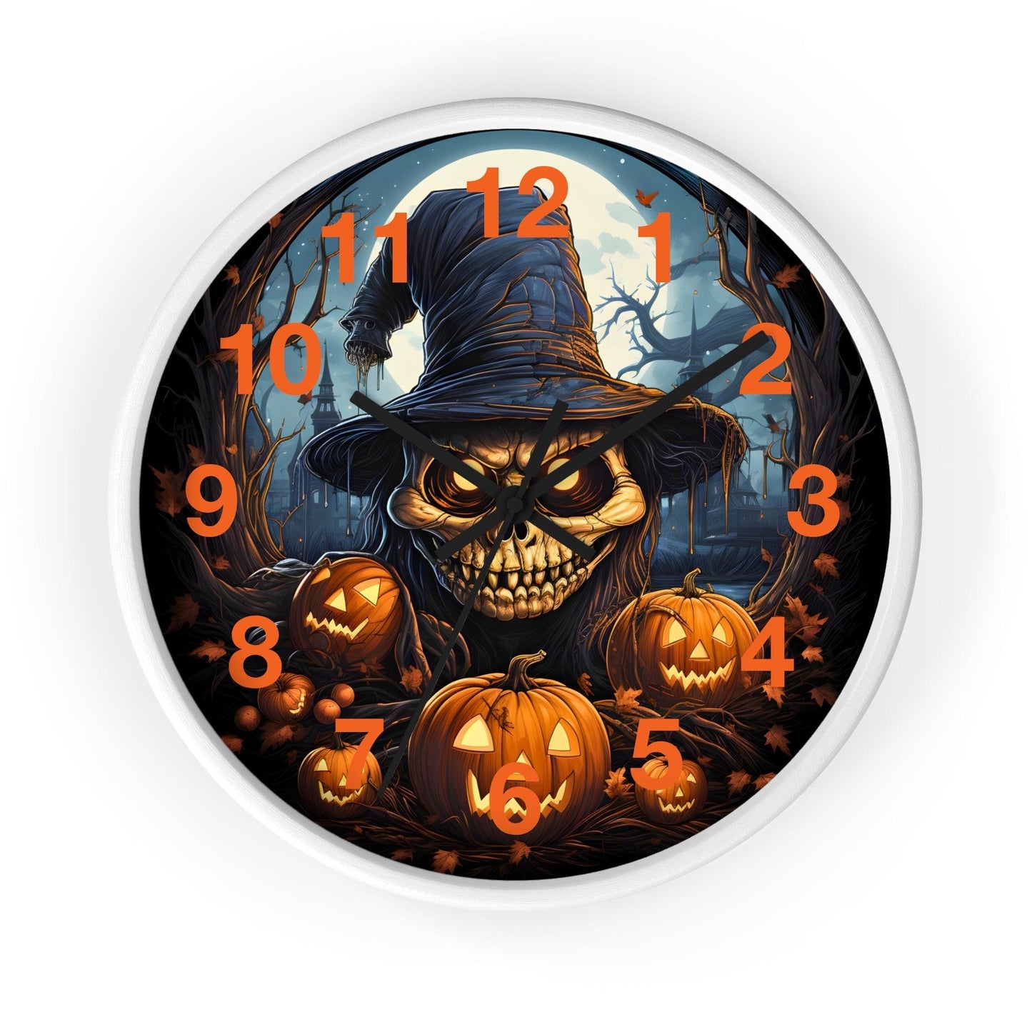Halloween Ghost Wall Clock Home Decor Halloween Wall Clocks Halloween Clock Fall Clock Halloween Decor - Giftsmojo