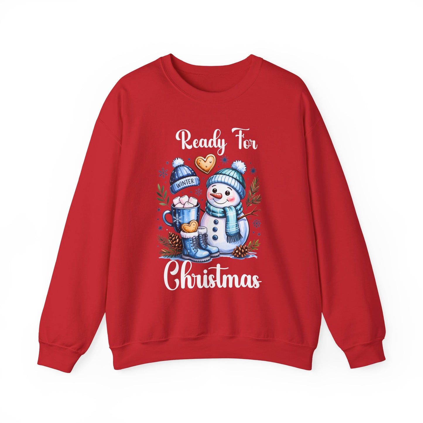Snowman Christmas Crewneck Sweatshirt - Ready for Christmas