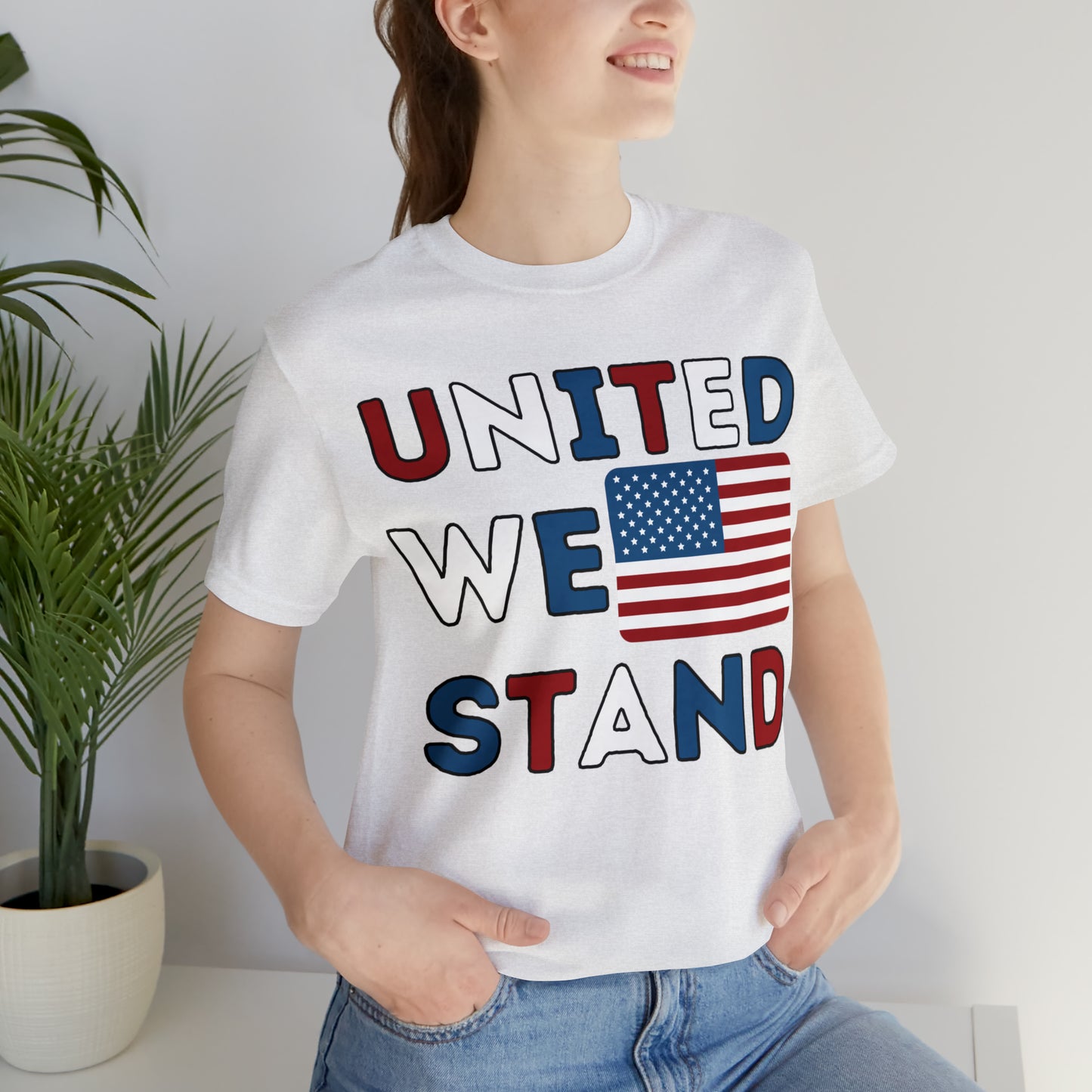 United We Stand shirt, USA Flag shirt, 4th of July shirt, Independence Day shirt