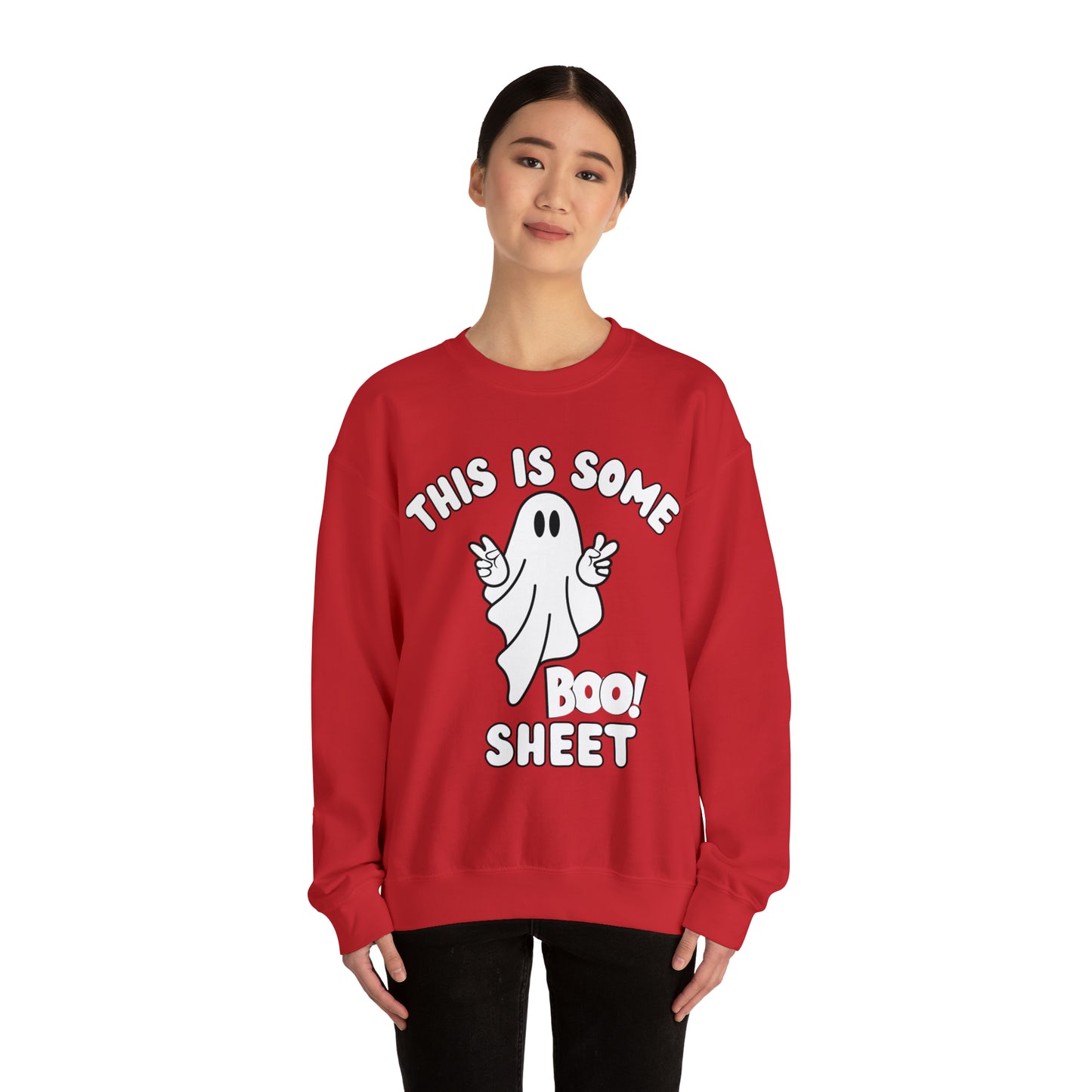 This Is Some Boo Sheet Ghost Sweatshirt Cute Ghost Sweatshirt Boo Ghost Sweatshirt Gift Shirt Funny Halloween Shirt Spooky Season Shirt