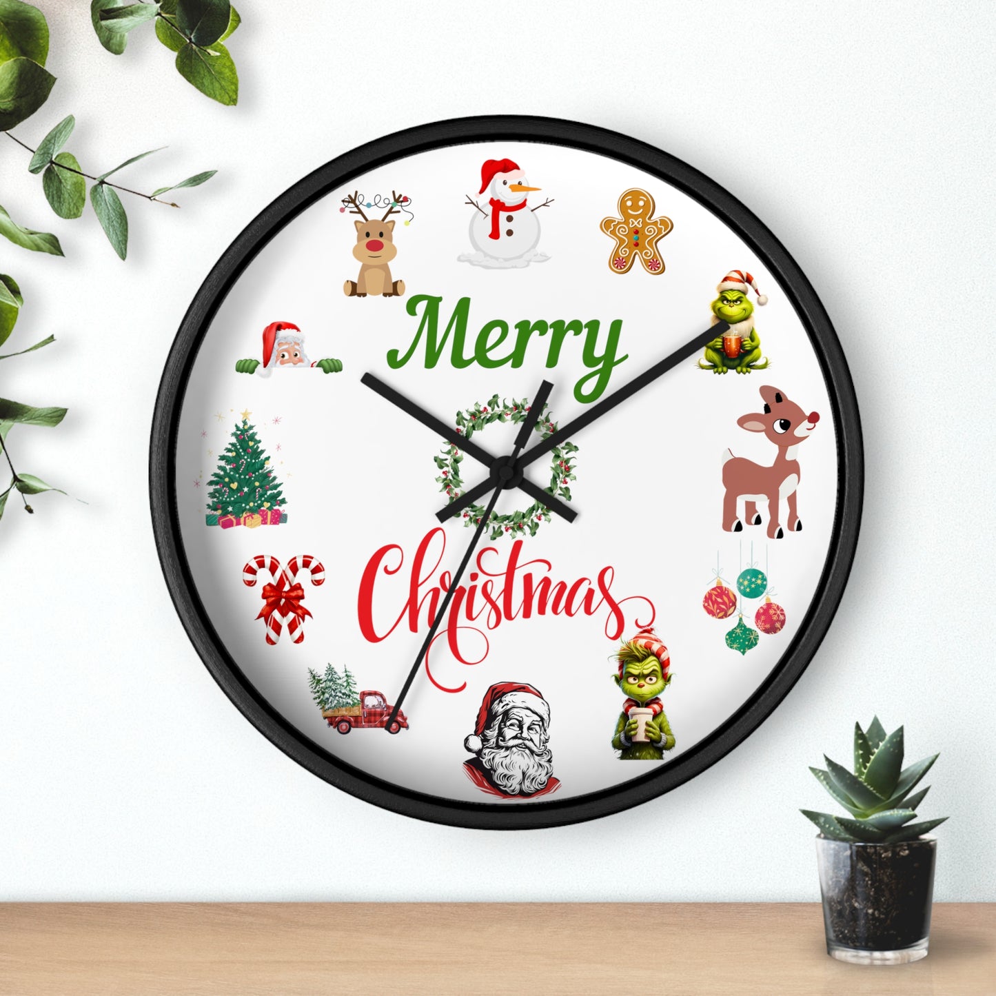 Christmas Wall Clock Family Christmas Gift Idea