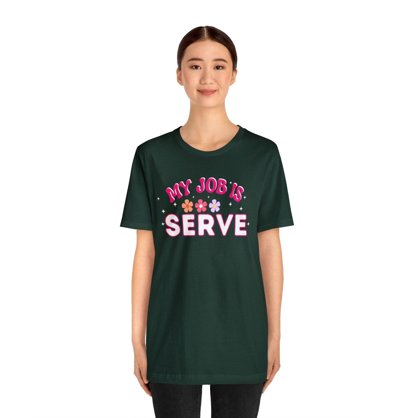 My Job is Serve Shirt for Military Customer Service Waiter/Waitress Public Servant, Hotel Concierge, Caterer, Flight Attendant, Bartender Barista - Giftsmojo