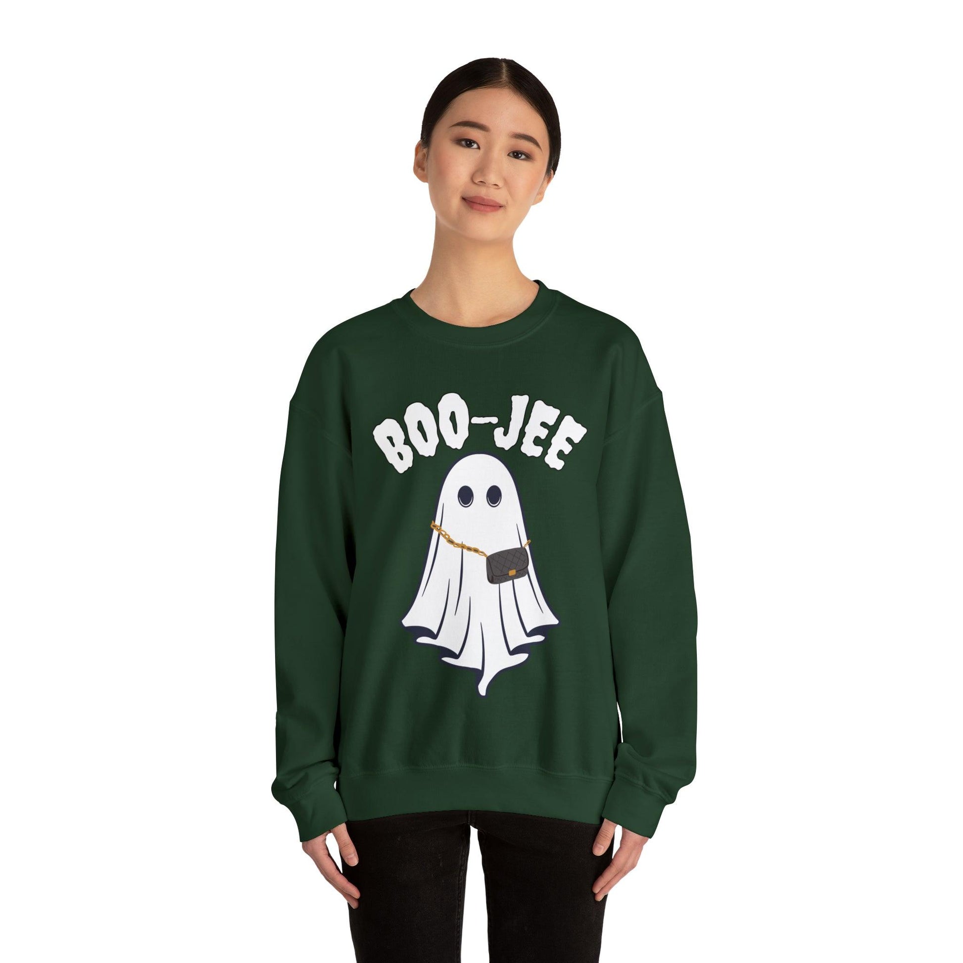 Boo-Jee Sweatshirt, Boo Halloween Sweatshirt, Spooky Ghost Sweatshirt, Boo Jee Shirt, Halloween Ghost Sweatshirt, Halloween Boo Shirt - Giftsmojo