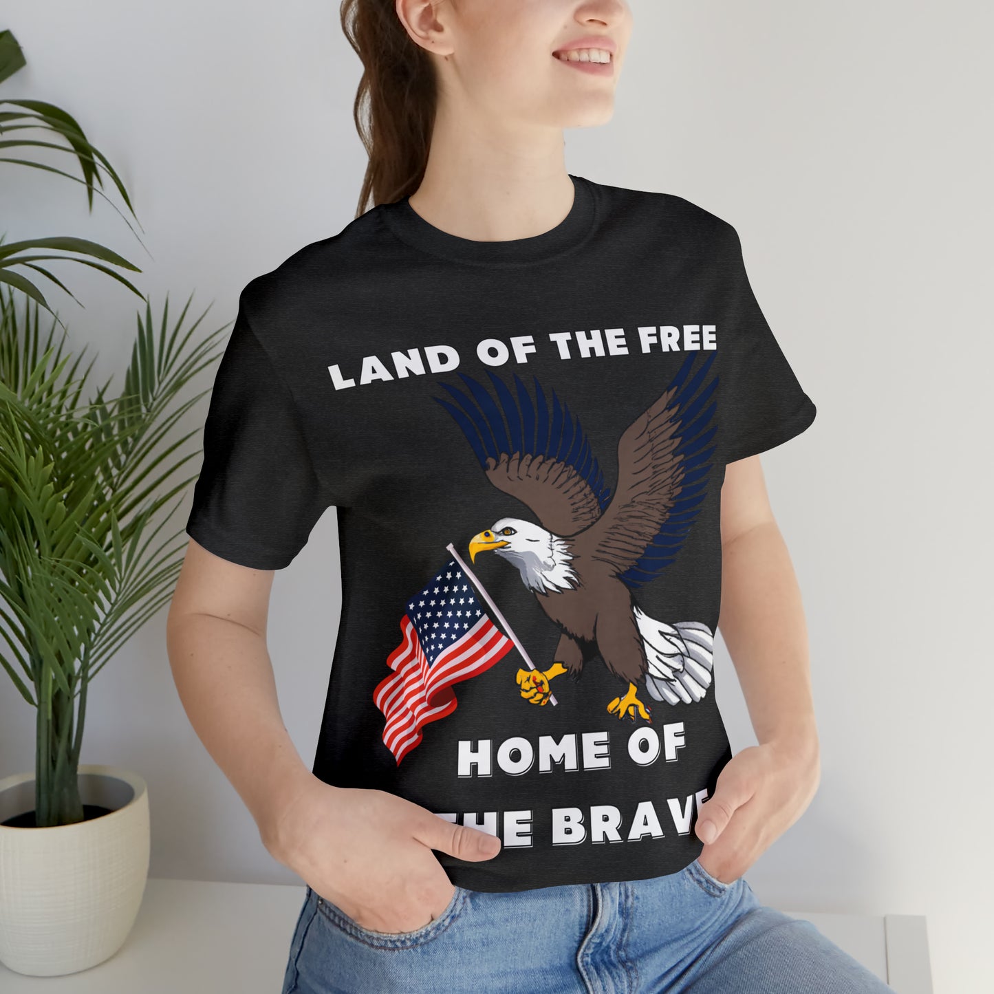 Celebrate Independence Day with Patriotic Shirts: Land of the free, Home of the Brave Shirt for Women and Men