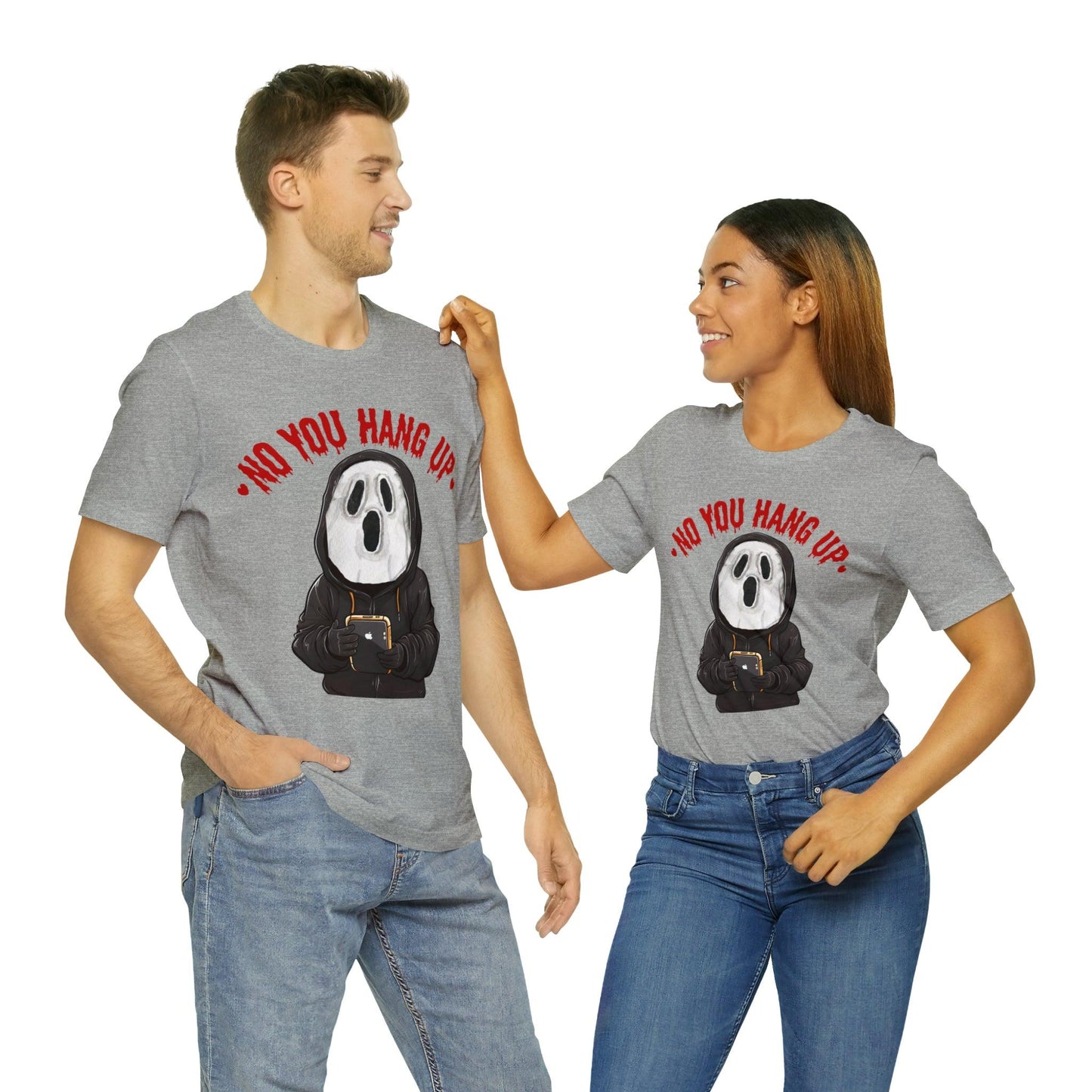 No You Hang Up Scary Halloween Costume Halloween Shirt Playful and Spooky Charm Fall Shirt - Giftsmojo