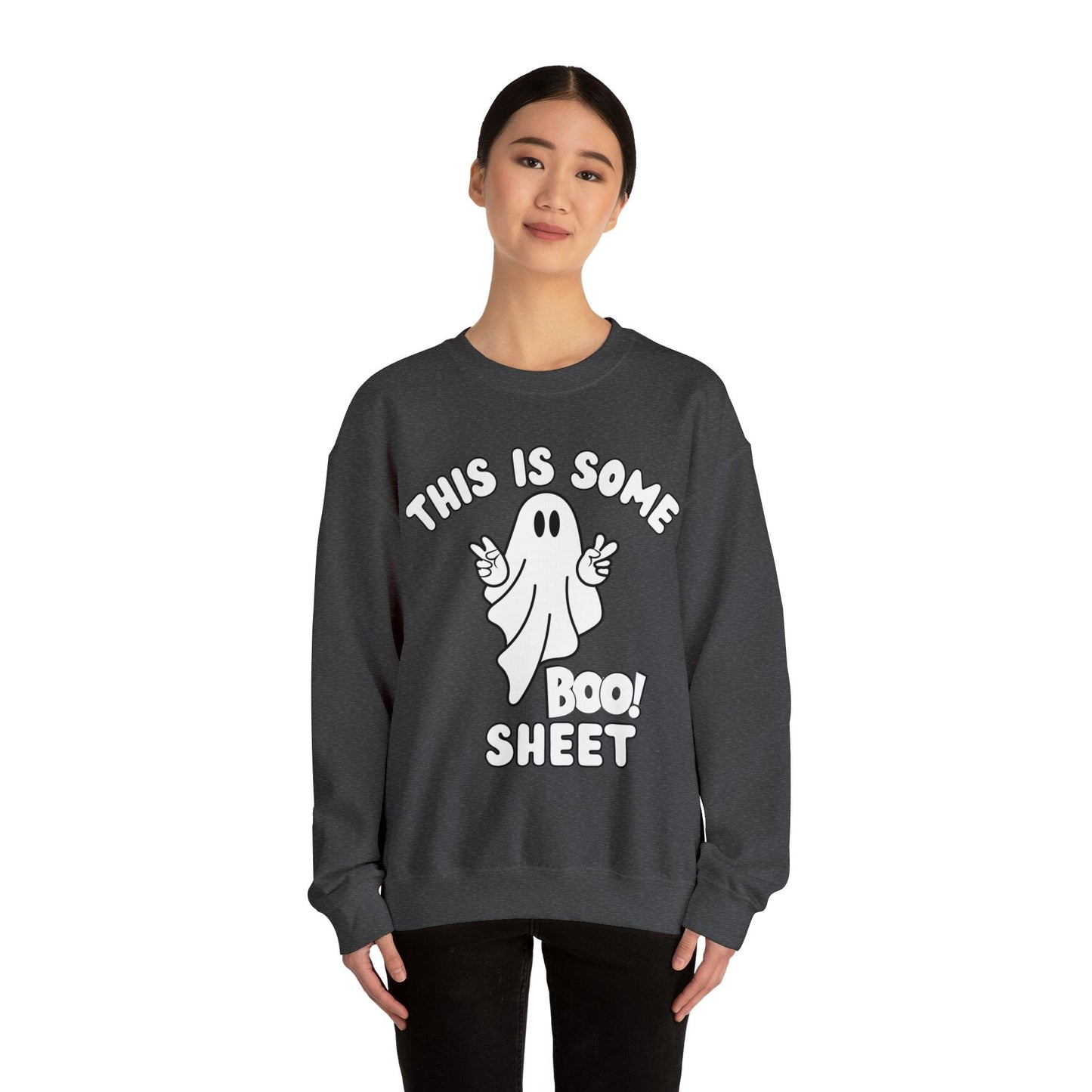 This Is Some Boo Sheet Ghost Sweatshirt Cute Ghost Sweatshirt Boo Ghost Sweatshirt Gift Shirt Funny Halloween Shirt Spooky Season Shirt - Giftsmojo