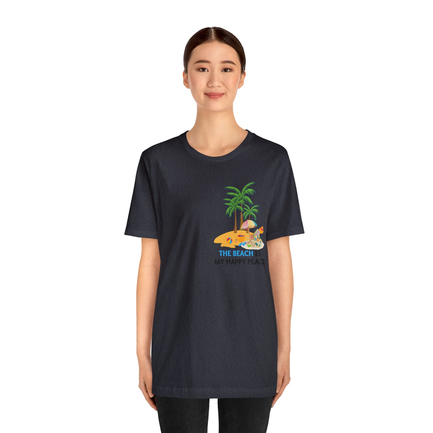 Beach shirt, The Beach is My Happy Place shirt, Beach t-shirt, Summer shirt