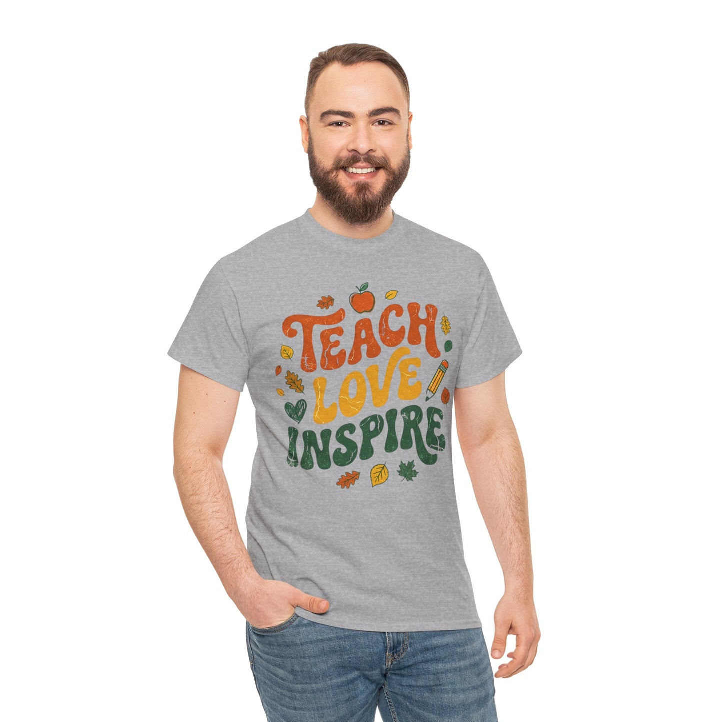 Teach Love Inspire T-Shirt — Fall Teacher Appreciation Tee
