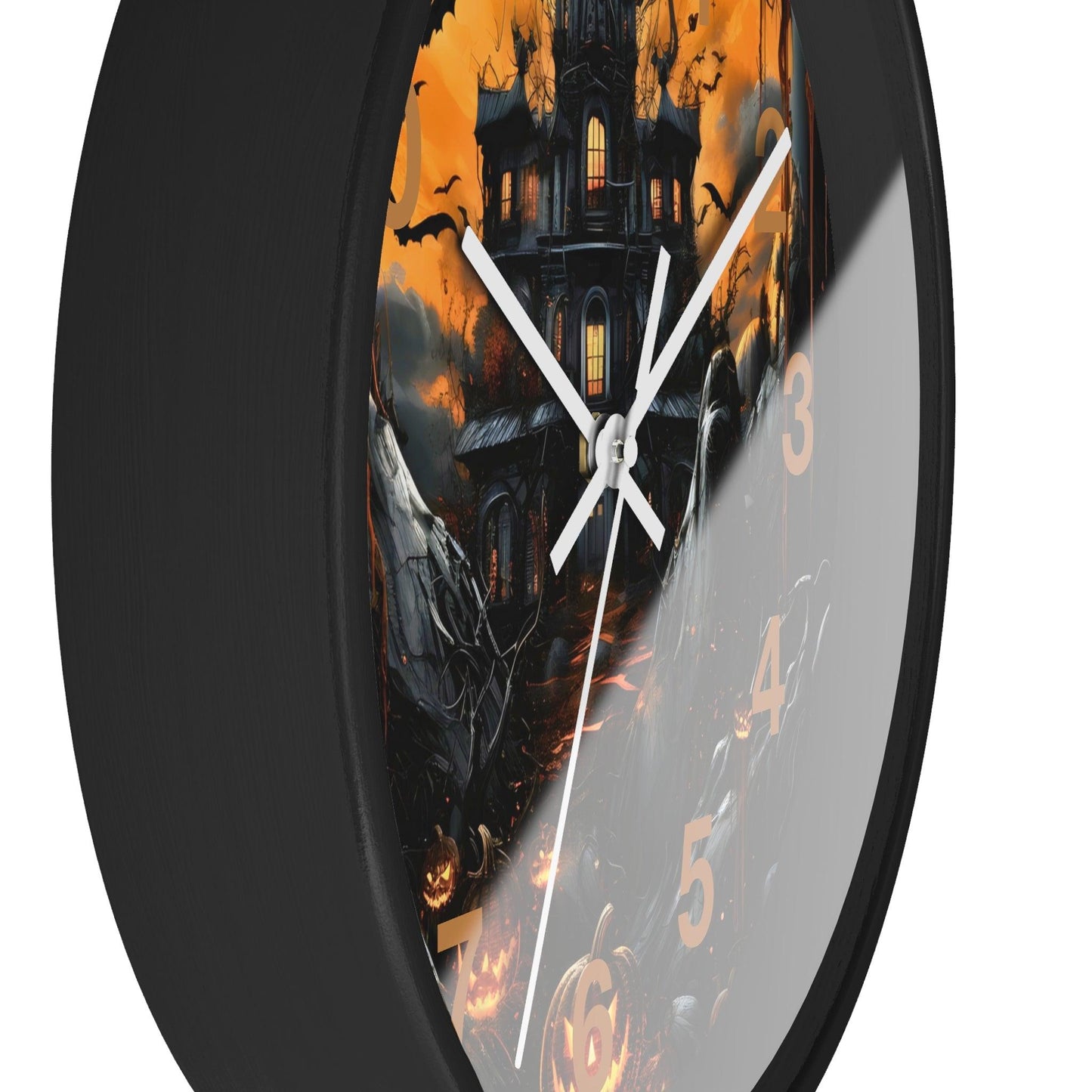 Halloween Ghost Wall Clock Halloween Wall Clocks Halloween Clock Fall Clock Halloween Decor Home decor - Giftsmojo