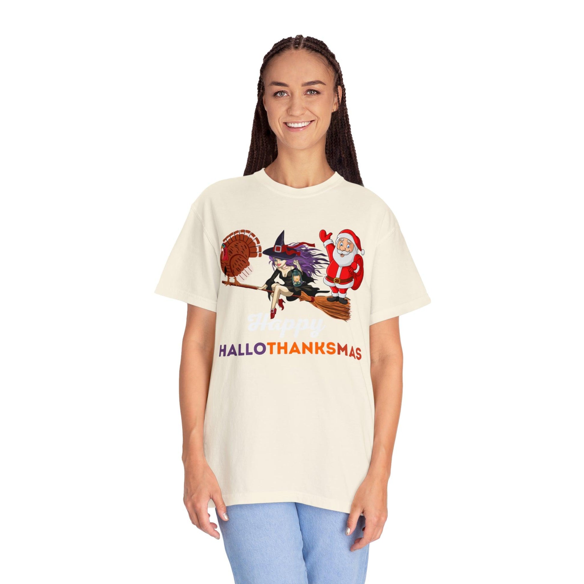 Happy HALLOTHANKSMAS Gift for Fall Halloween Thanksgiving Christmas Gift - Giftsmojo