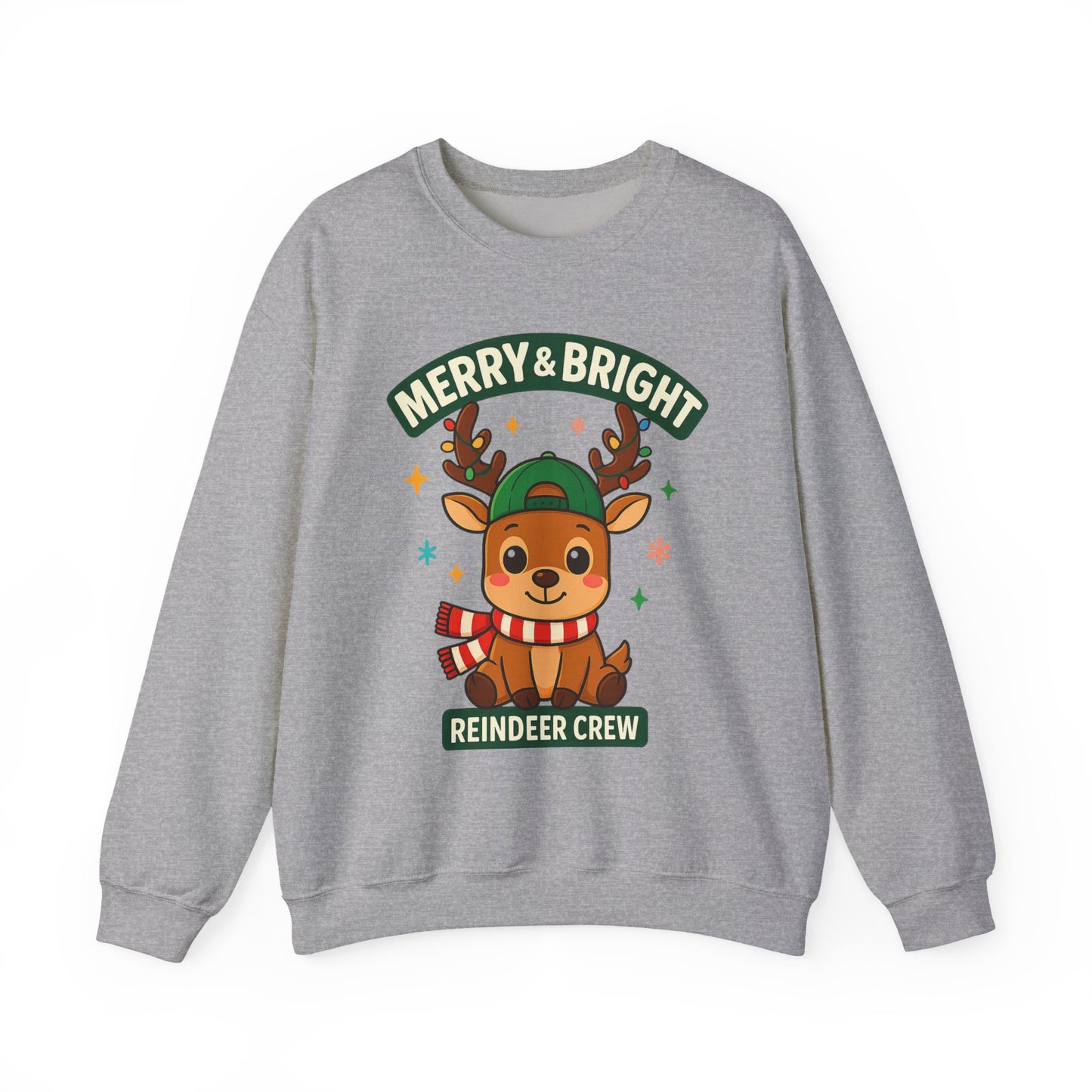 Reindeer With Scarf Christmas Sweatshirt – GiftsMojo