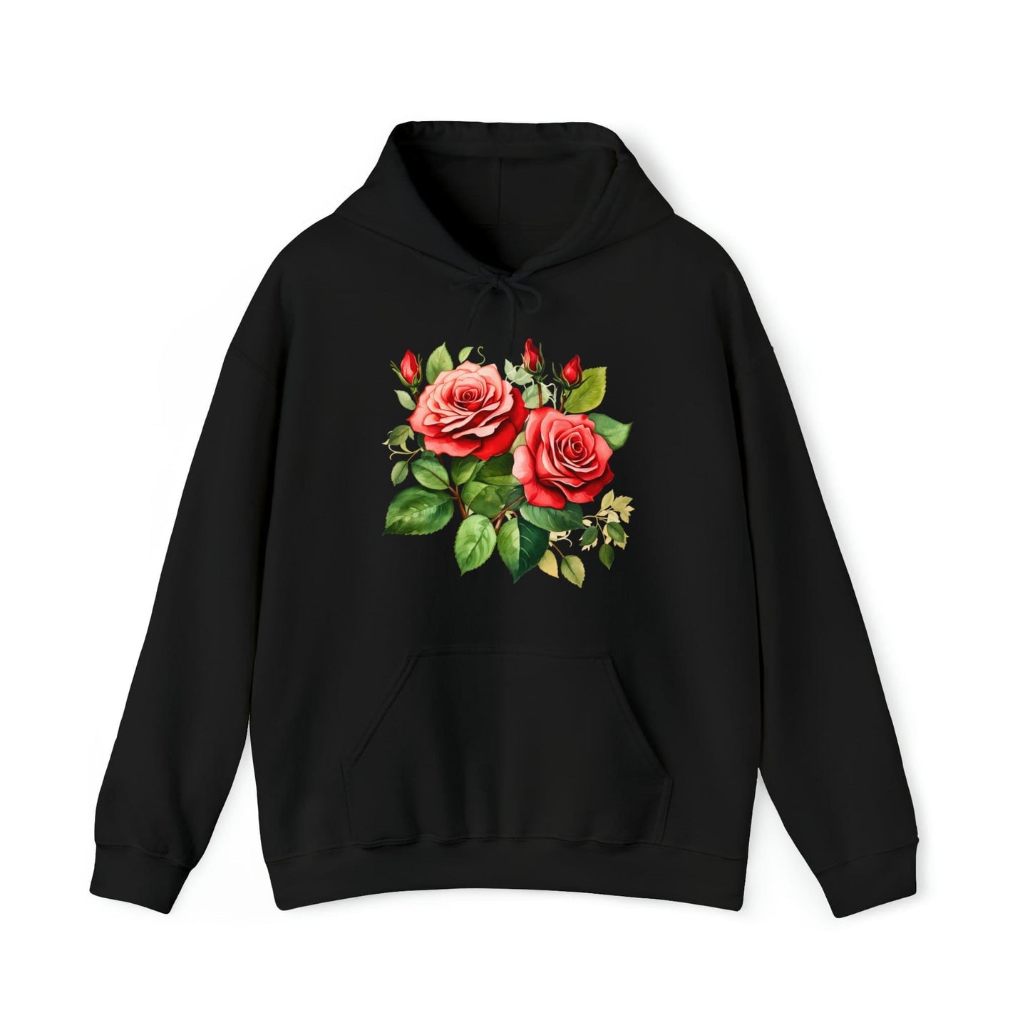 Christmas Flower Hoodie Christmas Flower Hooded Sweatshirt Christmas Sweater Christmas Pullover Christmas Flower Shirt - Giftsmojo