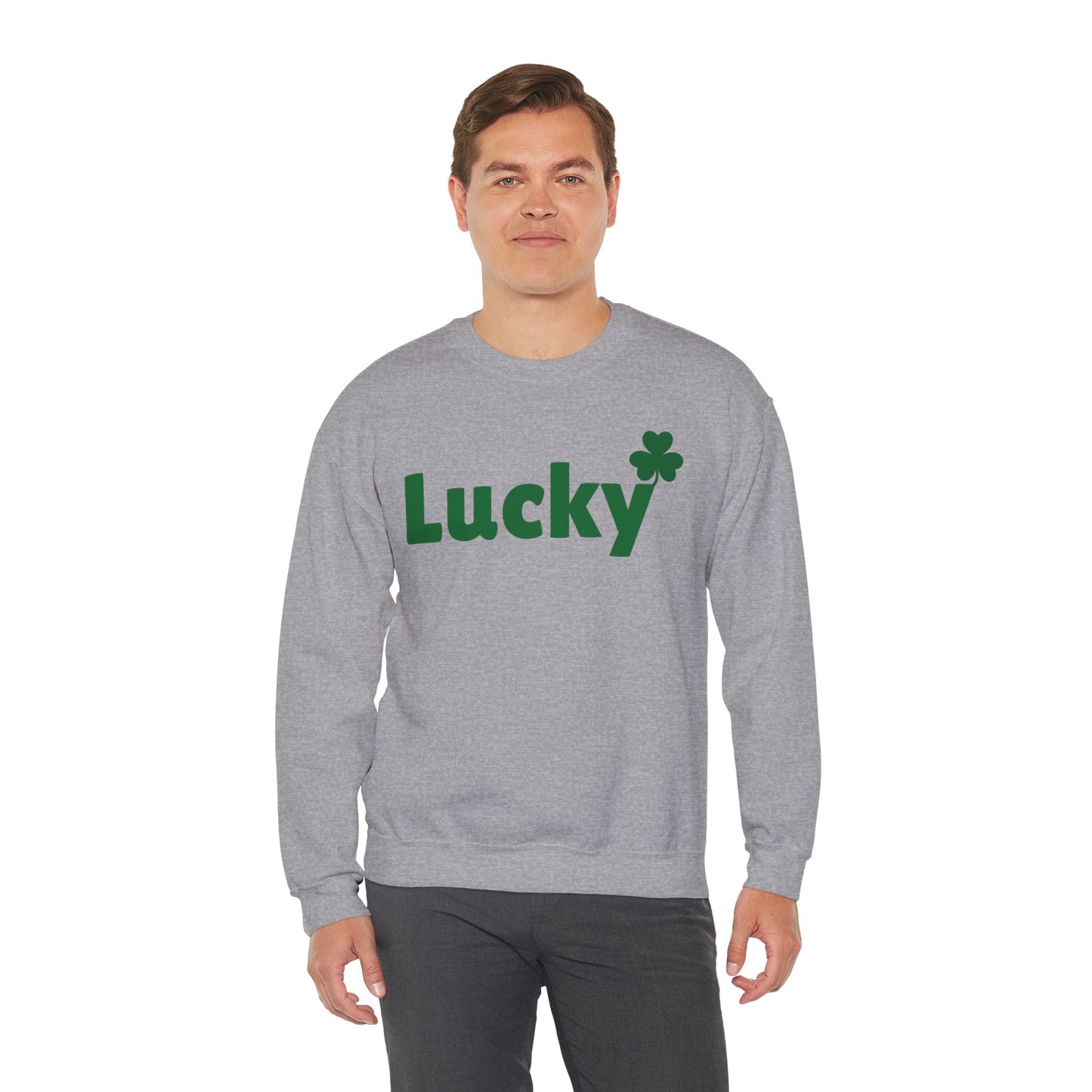 LUCKY Sweater, Clover Shirt St Patricks Day Sweater for Women and Men