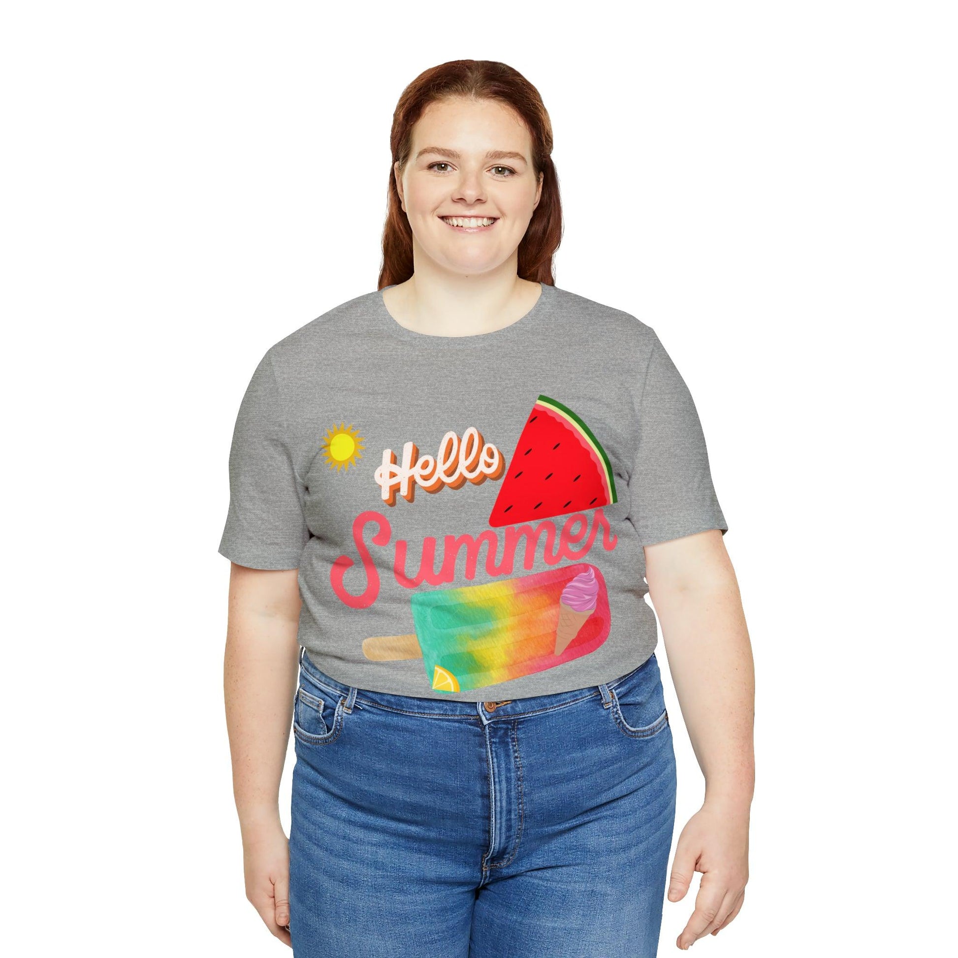 Hello Summer Shirt, Hello Summer, Summer shirts for women and men, Funny Shirt, Summer Vibes, Trendy Fashion, Summertime Fun - Giftsmojo