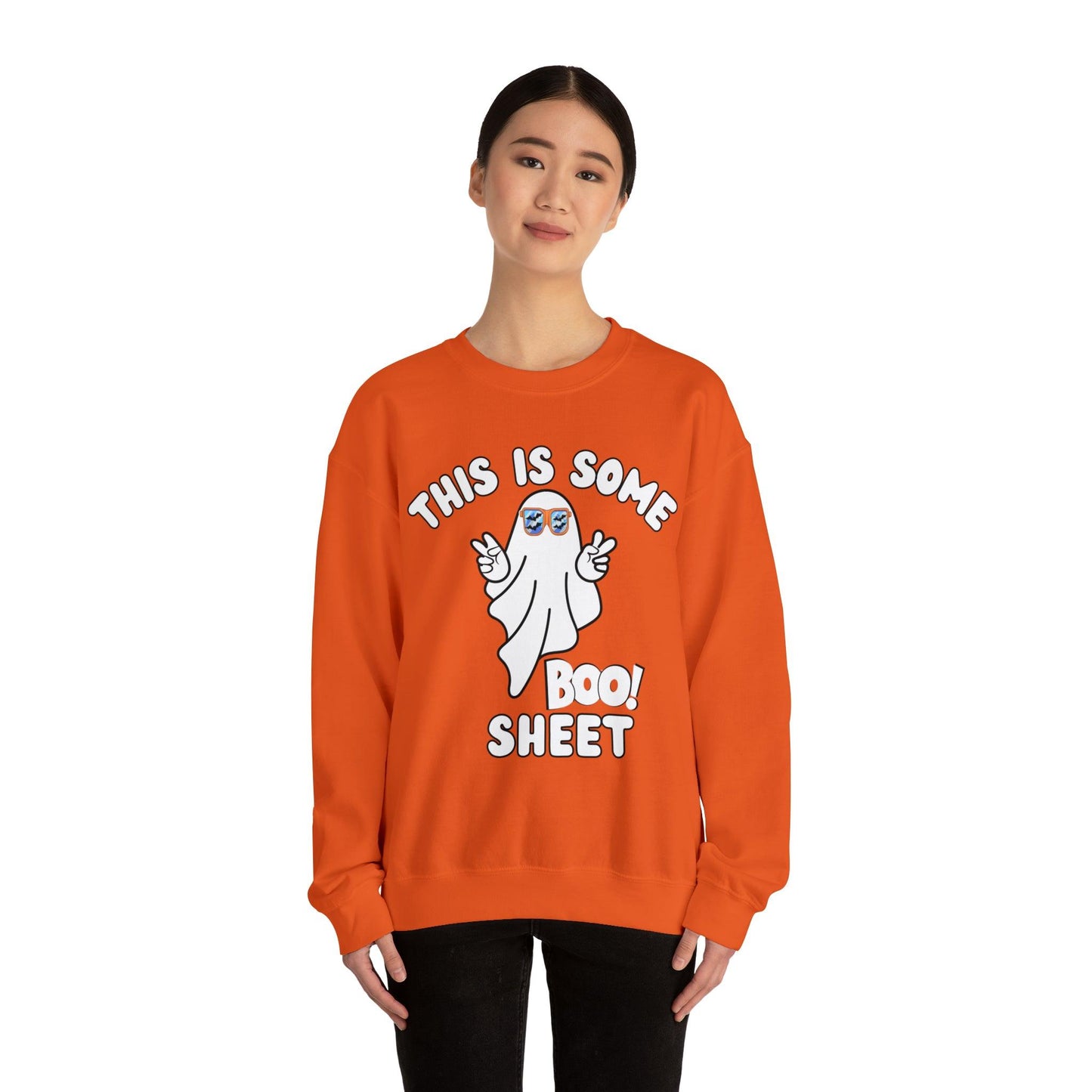 This Is Some Boo Sheet Ghost Sweatshirt Cute Ghost Sweatshirt Boo Ghost Sweatshirt Gift Shirt Funny Halloween Shirt Spooky Season Shirt - Giftsmojo