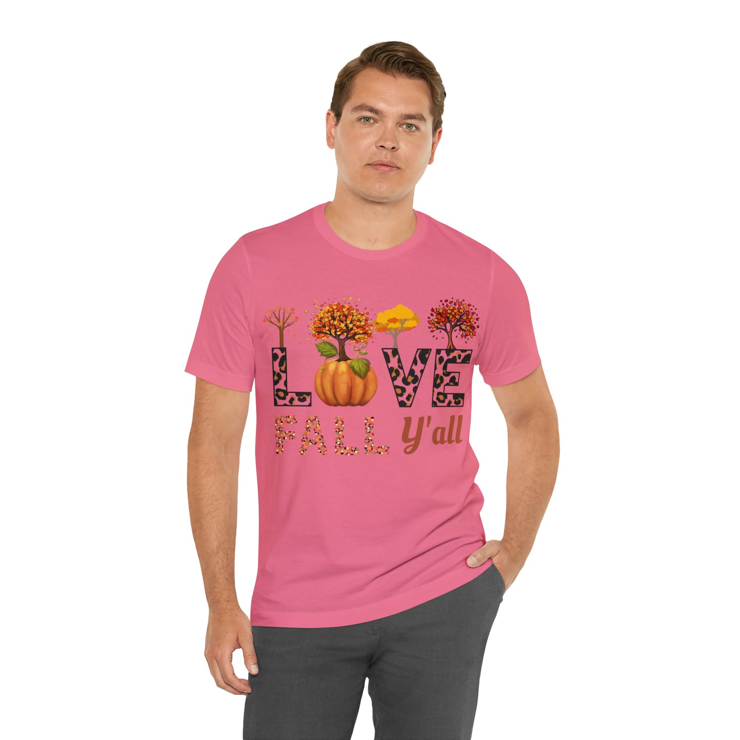 Leopard Print Love Fall Y'all, Fall shirt, Fall lover gift