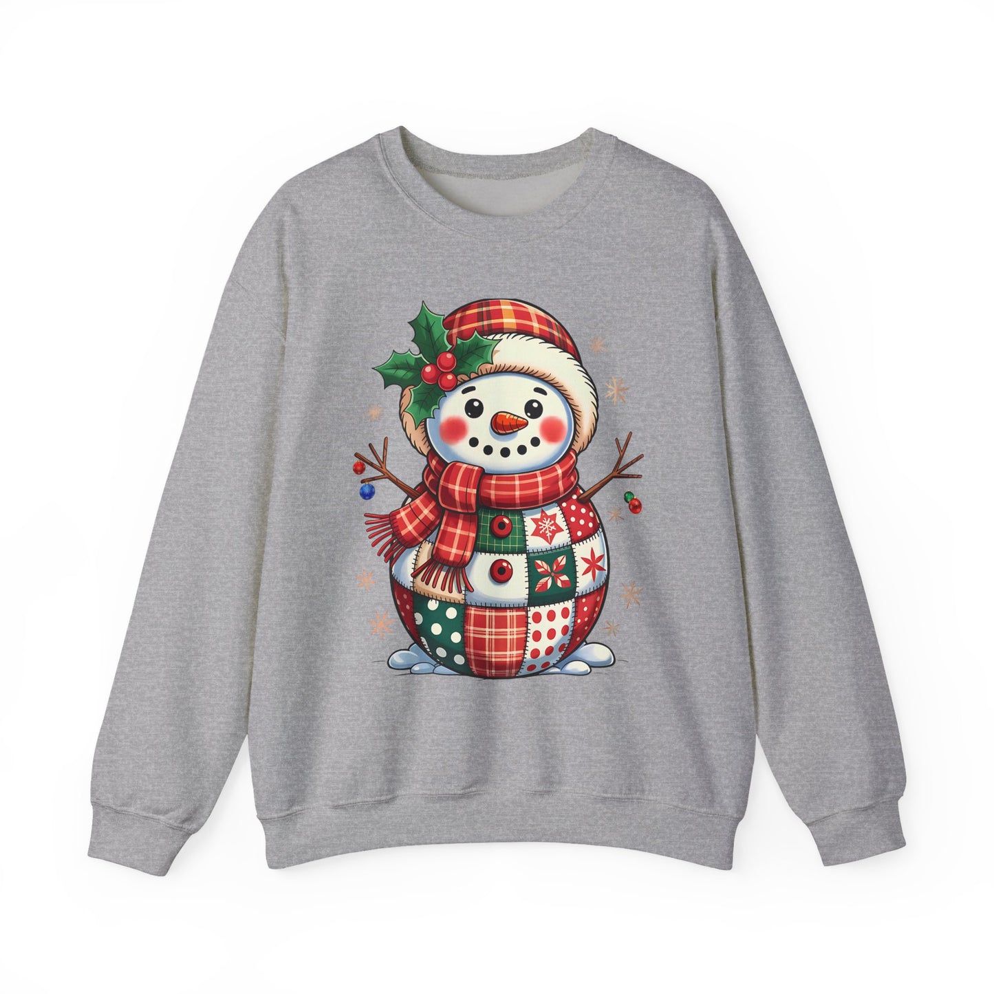 Patchwork Snowman Sweatshirt