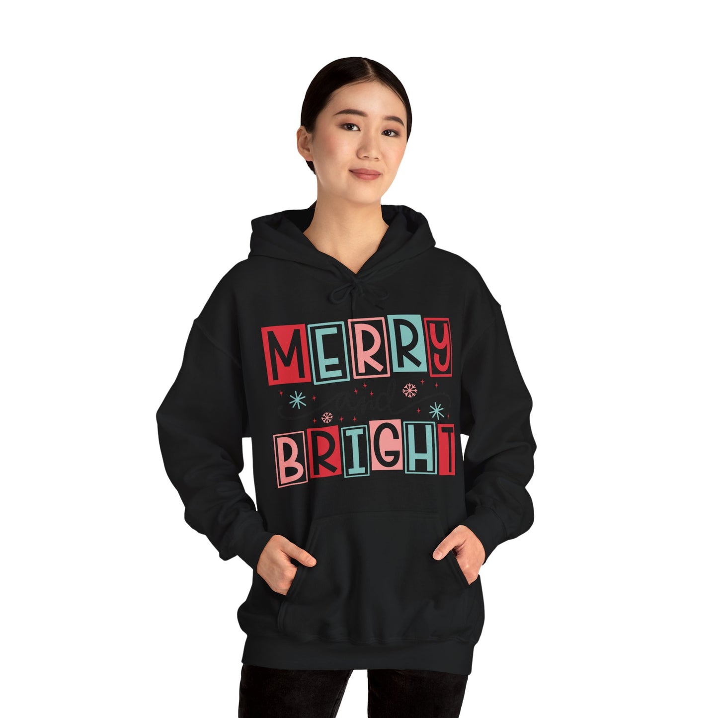 Christmas Hoodie - Merry and Bright Unisex Sweatshirt