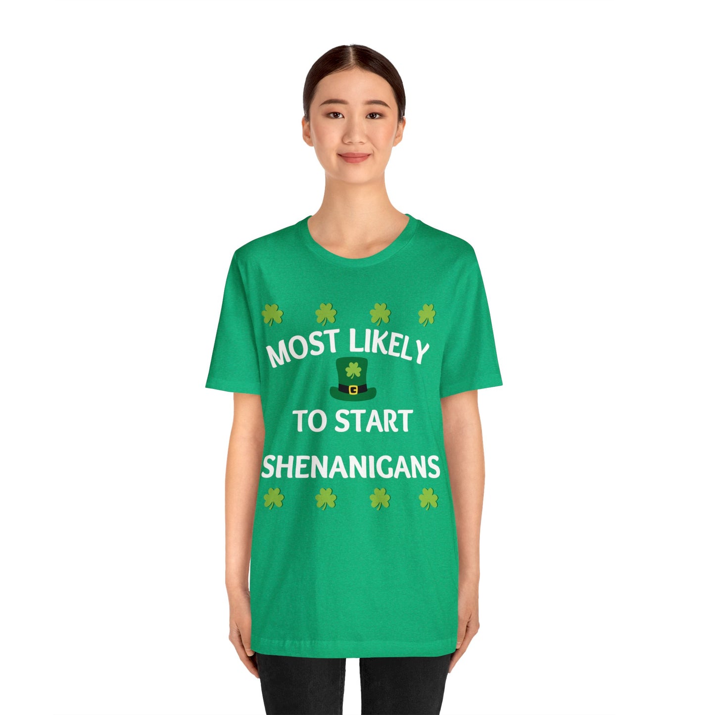 Most likely to start Shenanigans Family Matching St Patricks Shirt