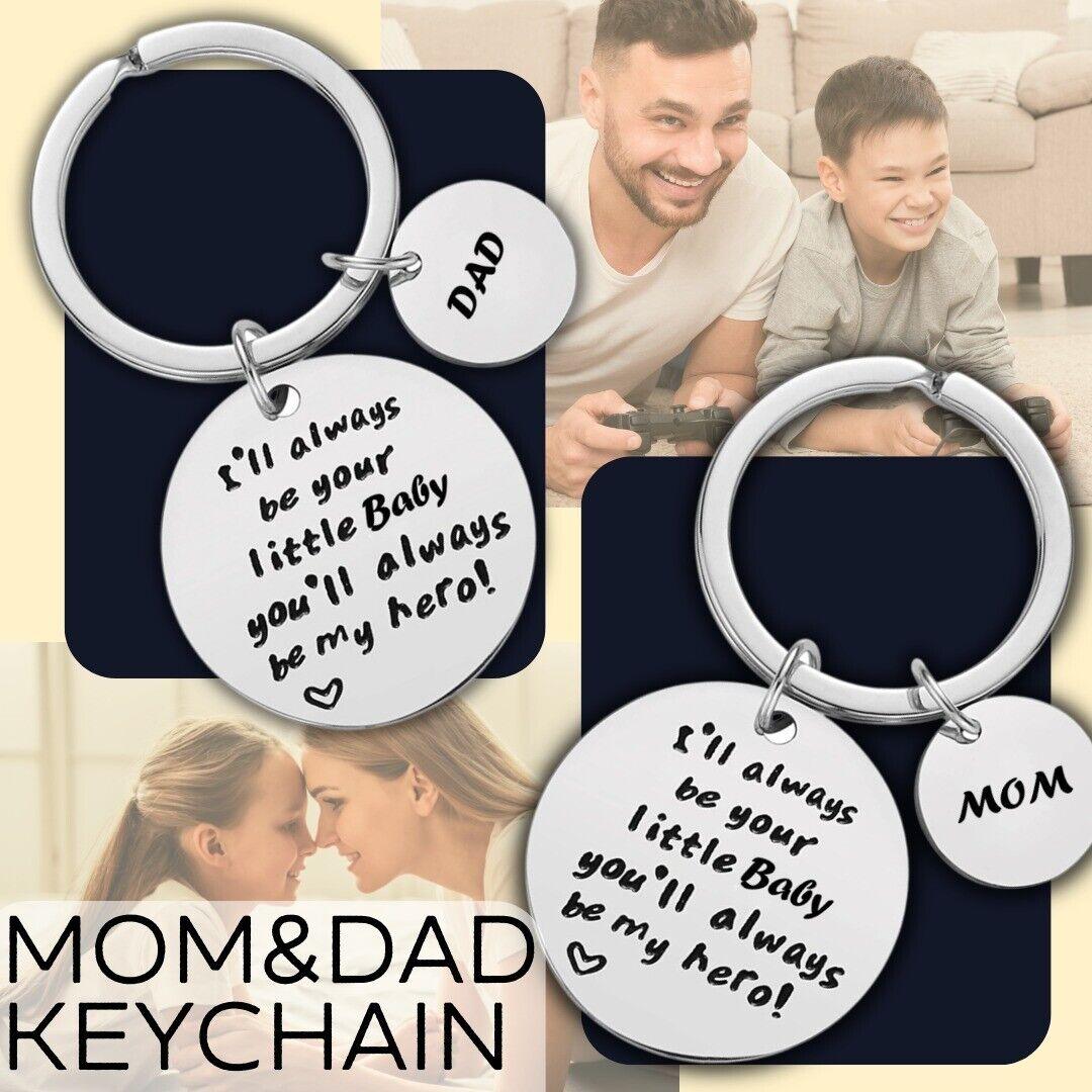 Gift For Parents Birthday Father Mother Day Anniversary Mom Dad Keychain Charm - Giftsmojo