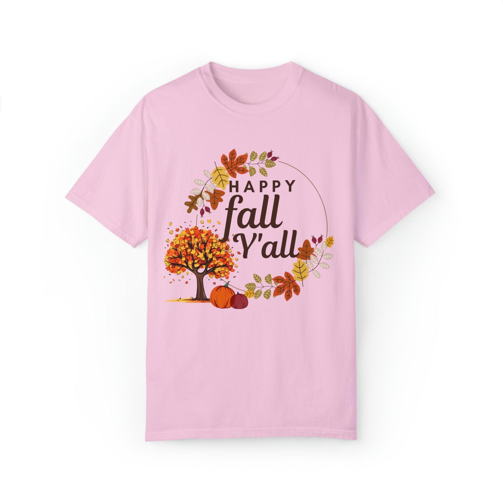 Happy Fall Y'all Gift for Fall, Funny fall shirts gift, autumn tee, - Giftsmojo