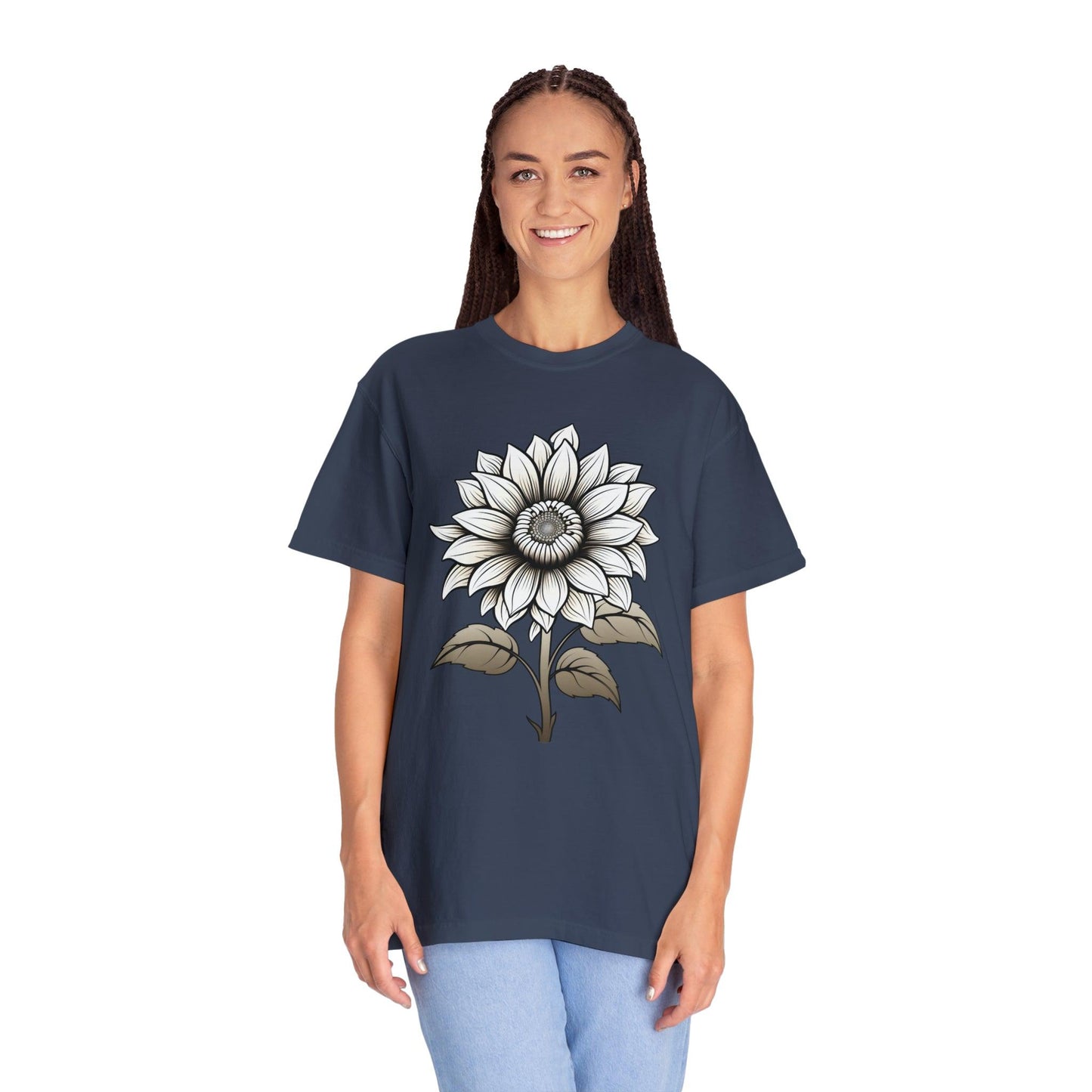 Sunflower Shirt Vintage Flower Shirt Aesthetic, Floral Graphic Tee Floral Shirt Flower T-shirt, Wild Flower Shirt Gift For Her