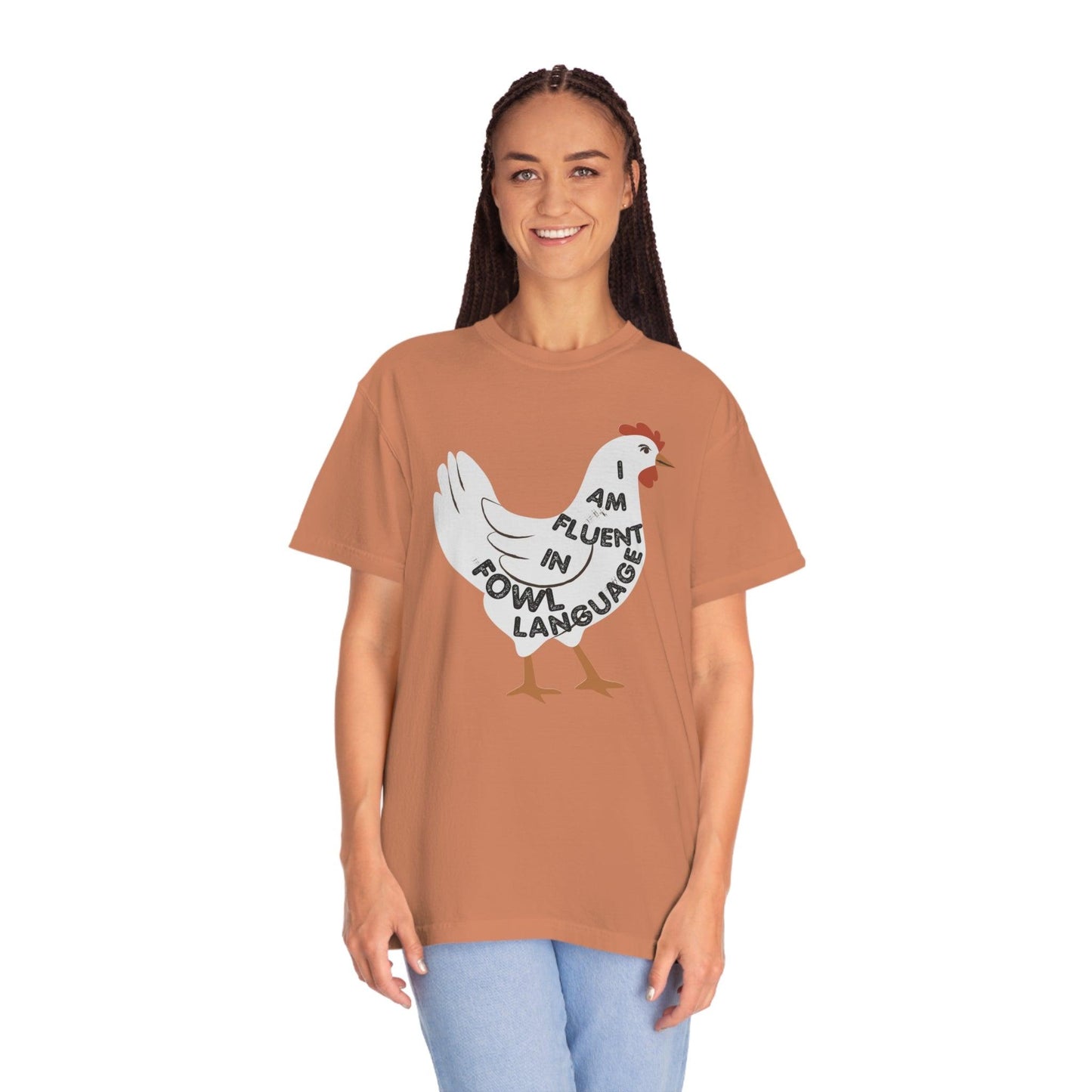 Chicken Shirt Chicken Tee Chicken Owner Gift - Gift For Chicken Lover gift, Fluent in Fowl Language shirt - Giftsmojo