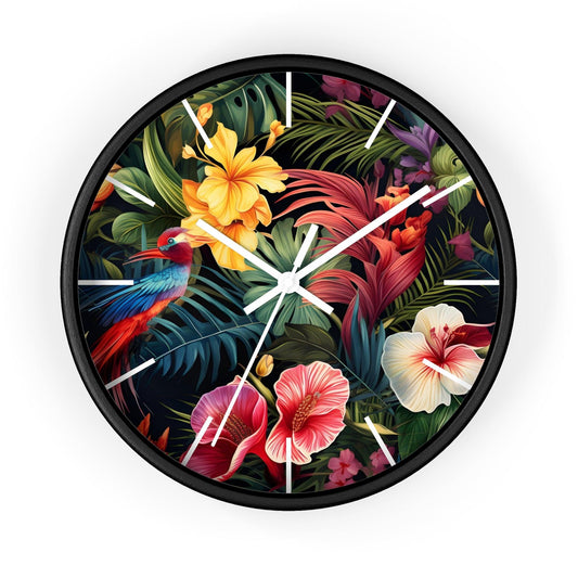 Wild Flower Wall Clock Flower Wall Clocks Home Clock Spring Clock Floral Clock Home Decor - Giftsmojo