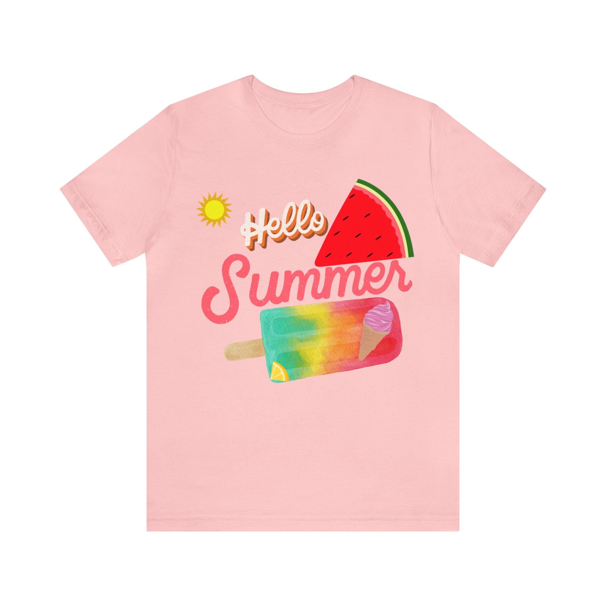 Hello Summer Shirt, Hello Summer, Summer shirts for women and men, Funny Shirt, Summer Vibes, Trendy Fashion, Summertime Fun - Giftsmojo