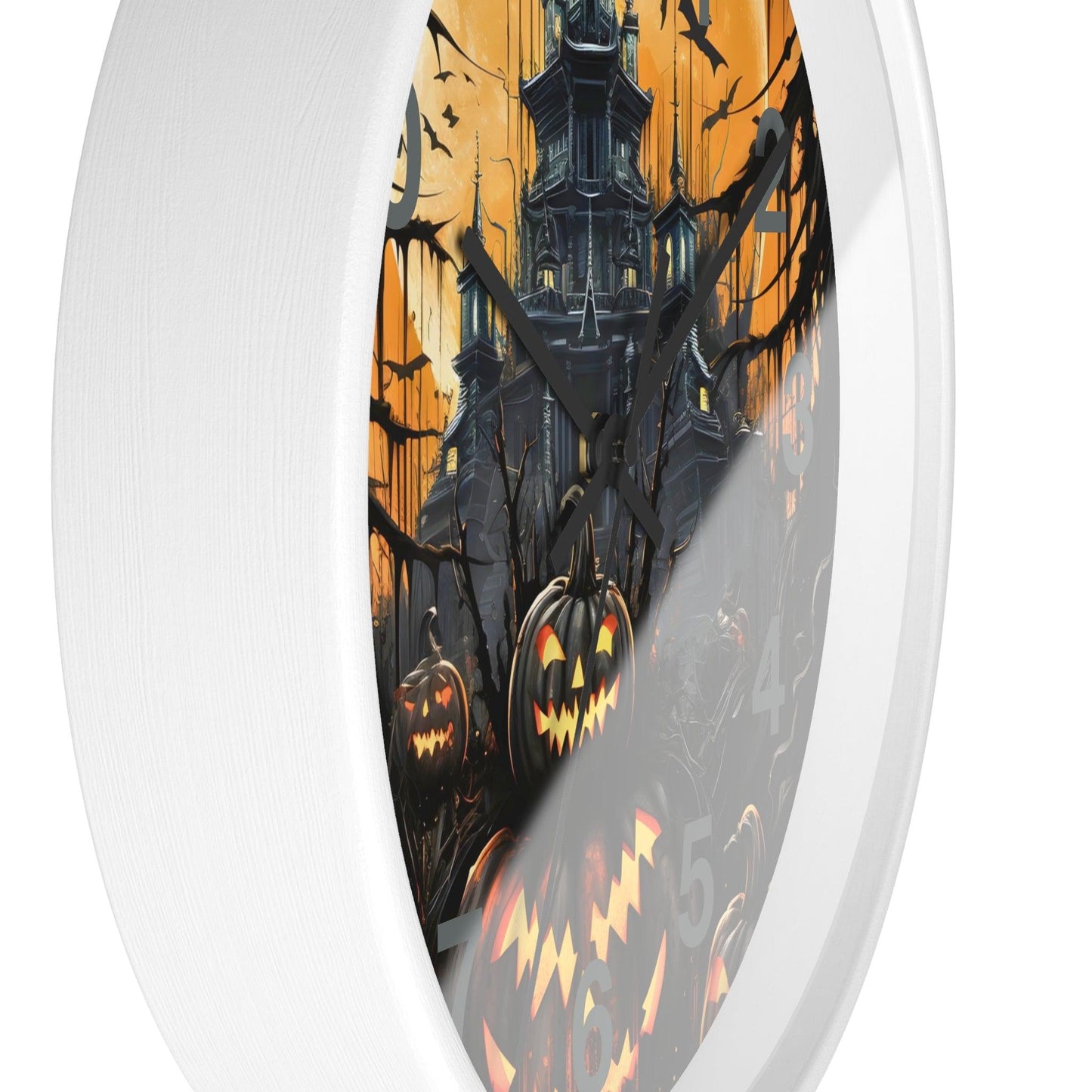 Halloween Ghost Wall Clock Halloween Wall Clocks Halloween Clock Fall Clock Halloween Decor - Giftsmojo