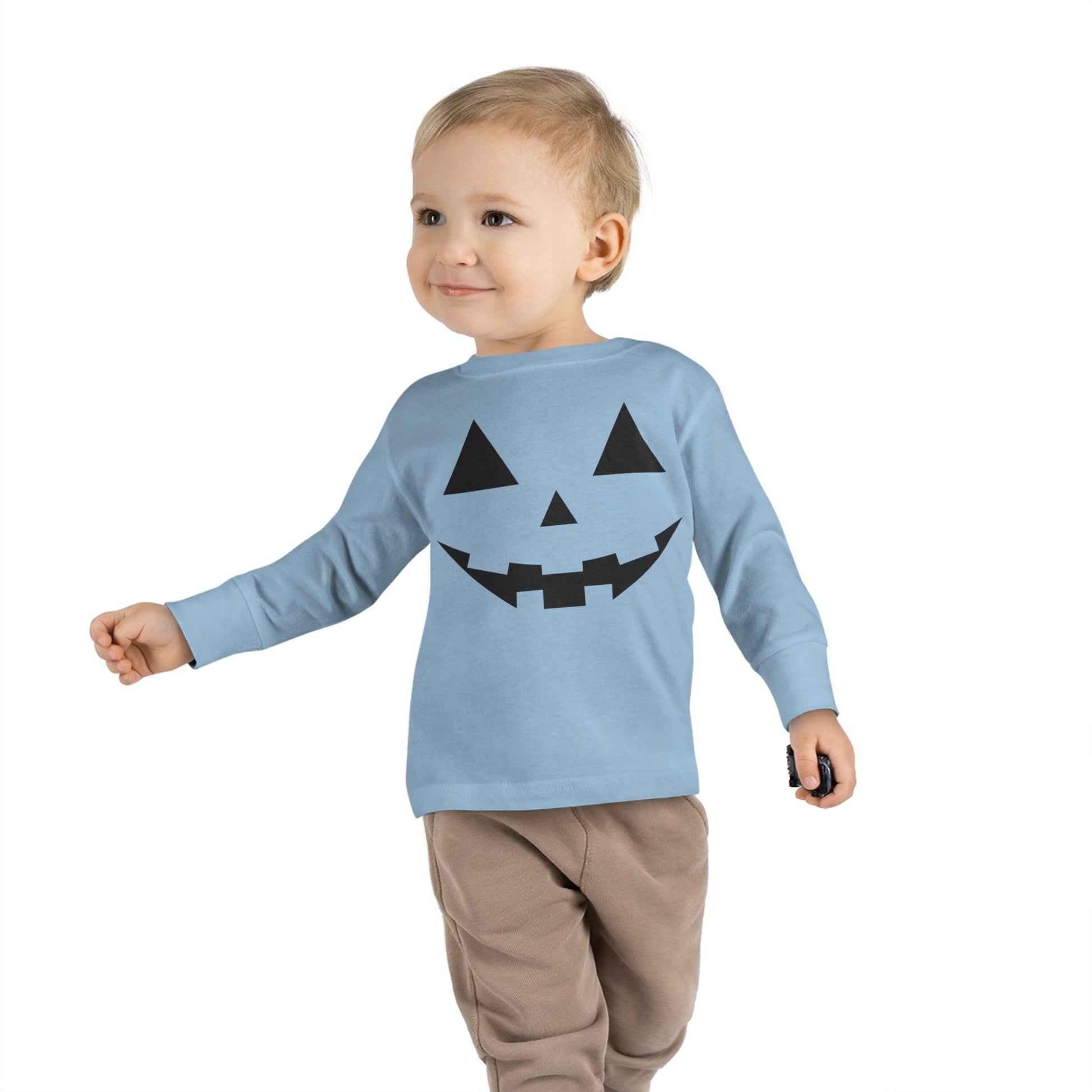 Kids Jack O Lantern Shirt Kids scary Faces Halloween Pumpkin Face Shirt Kids Halloween Shirt Kids Long Sleeve Trick or Treat Outfit for Halloween - Giftsmojo