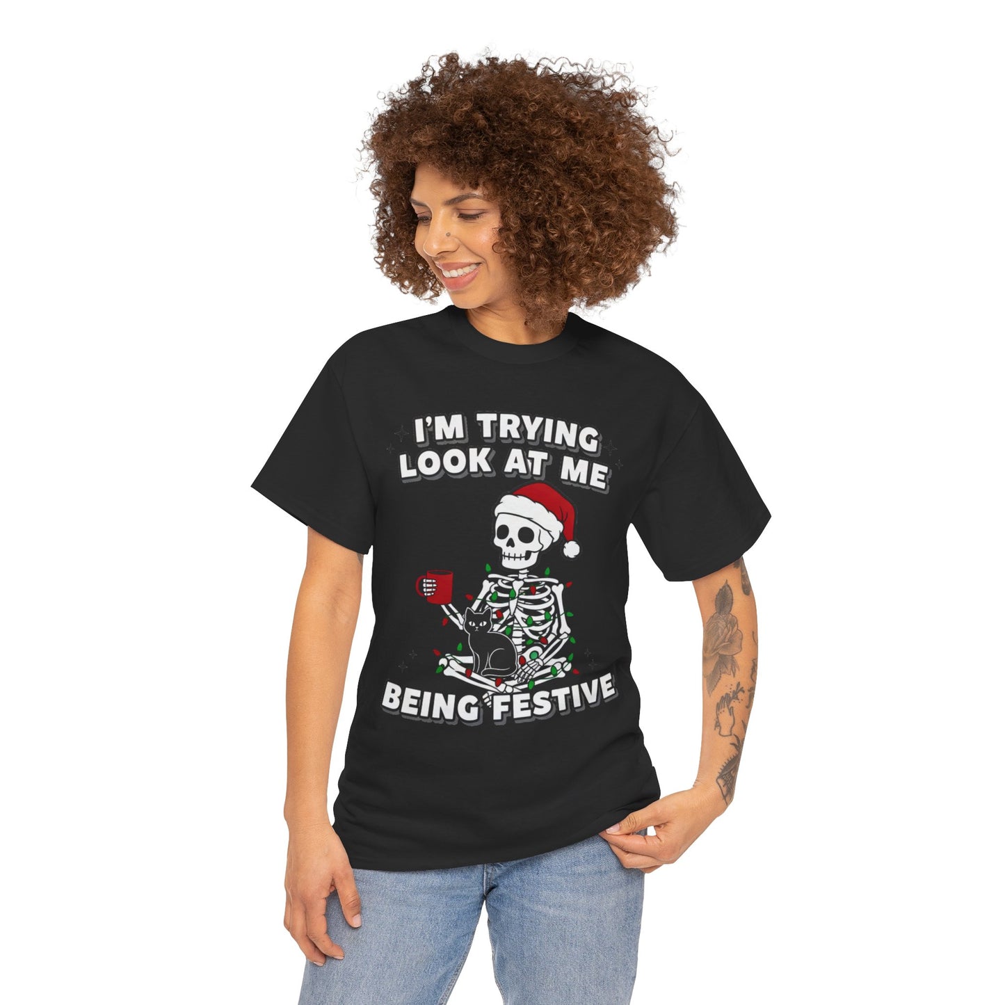 Christmas Skeleton Unisex Tee