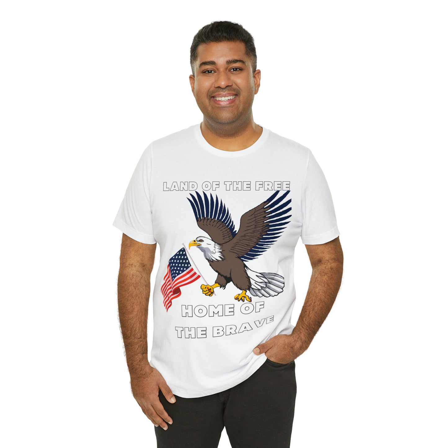 Celebrate Independence Day with Patriotic Shirts: Land of the free, Home of the Brave Shirt for Women and Men