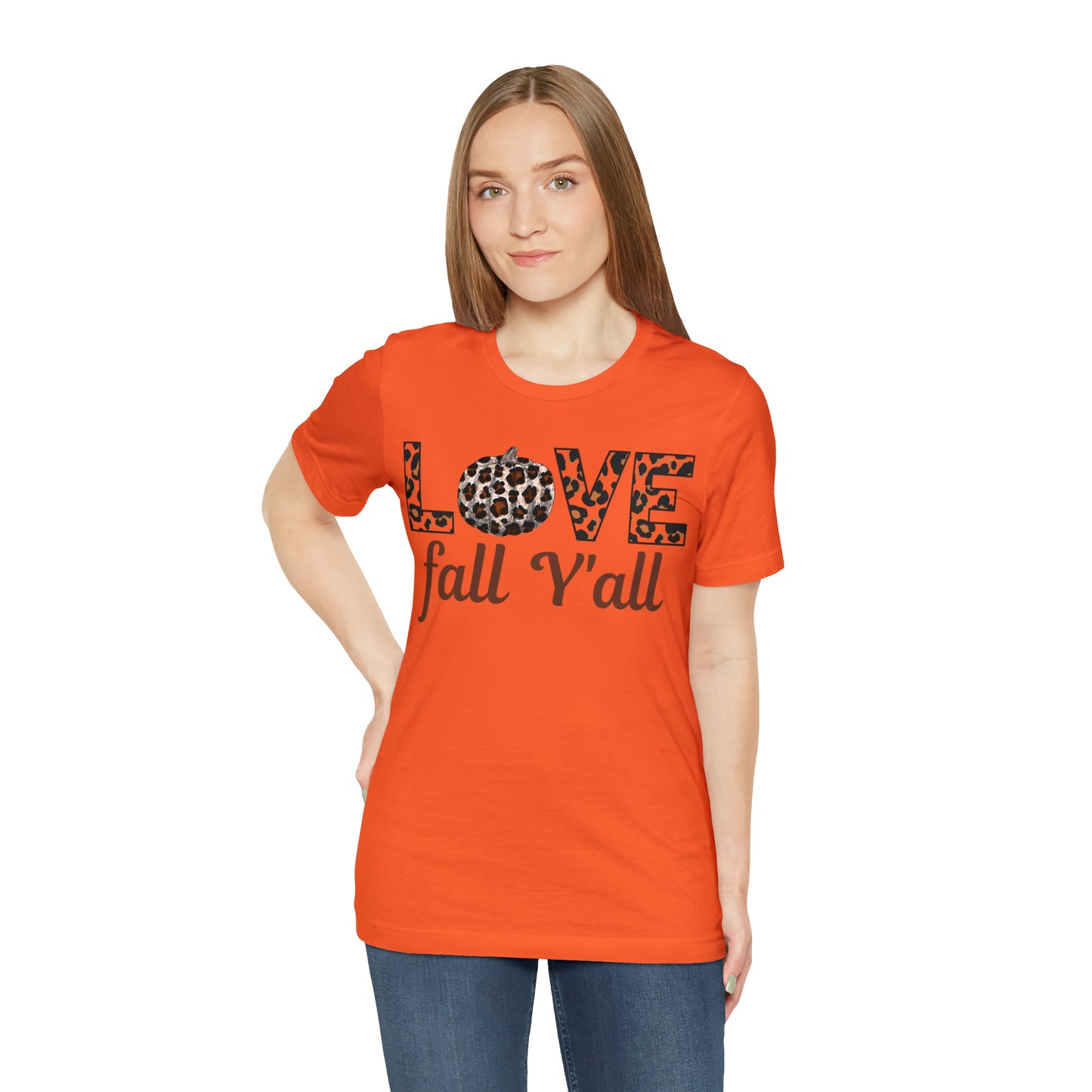 Leopard Print Love Fall Y'all Love Fall shirt Fall lover gift