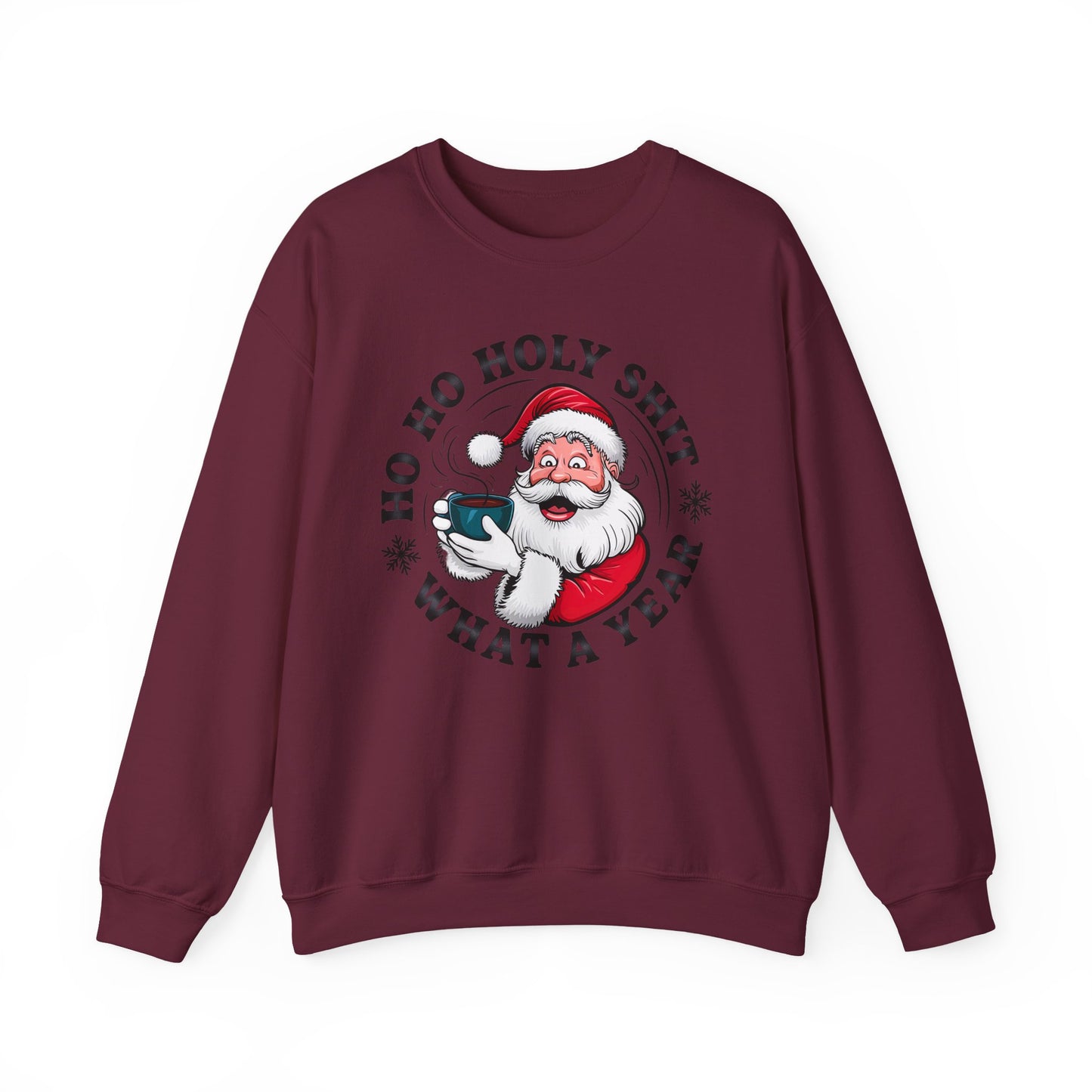 Ho Ho Holy Shit Christmas Sweatshirt Unisex Crew – GiftsMojo