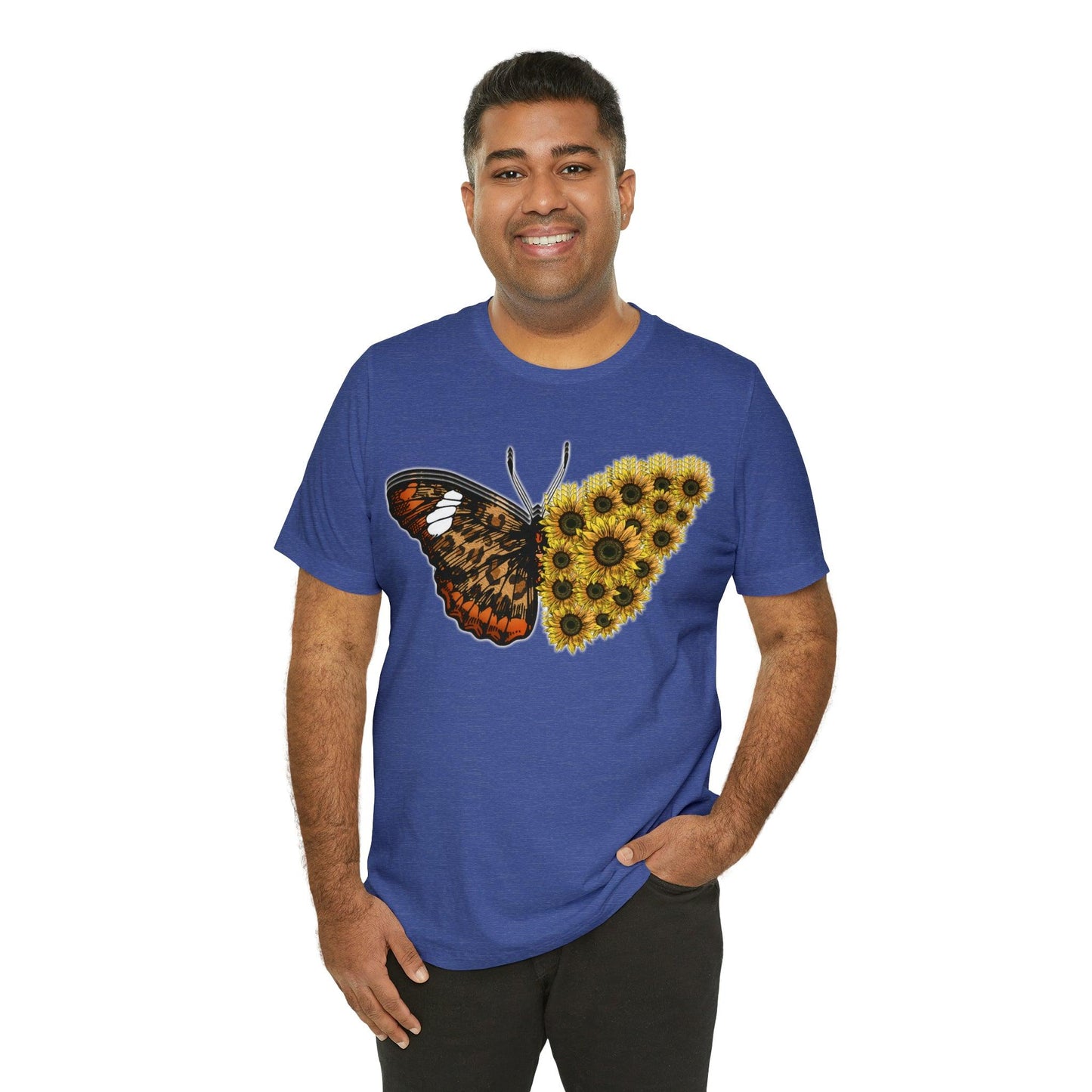 Butterfly Shirt, Sunflower Shirt, Insect Shirt Nature love T shirtFloral Tee Shirt, Flower Shirt, Garden Shirt, Womens Fall Summer shirt - Giftsmojo