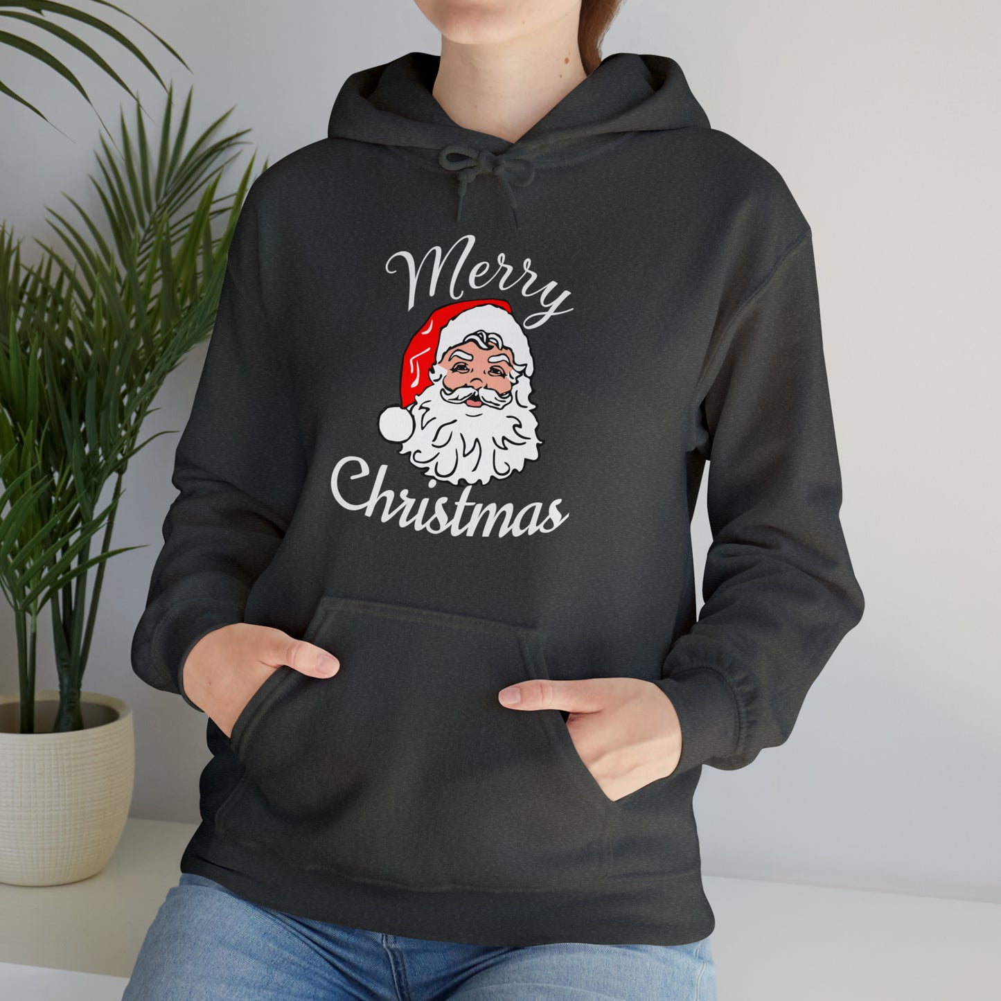 Santa Hoodie, Merry Christmas Hooded Sweatshirt, Christmas Shirt, Christmas Gift