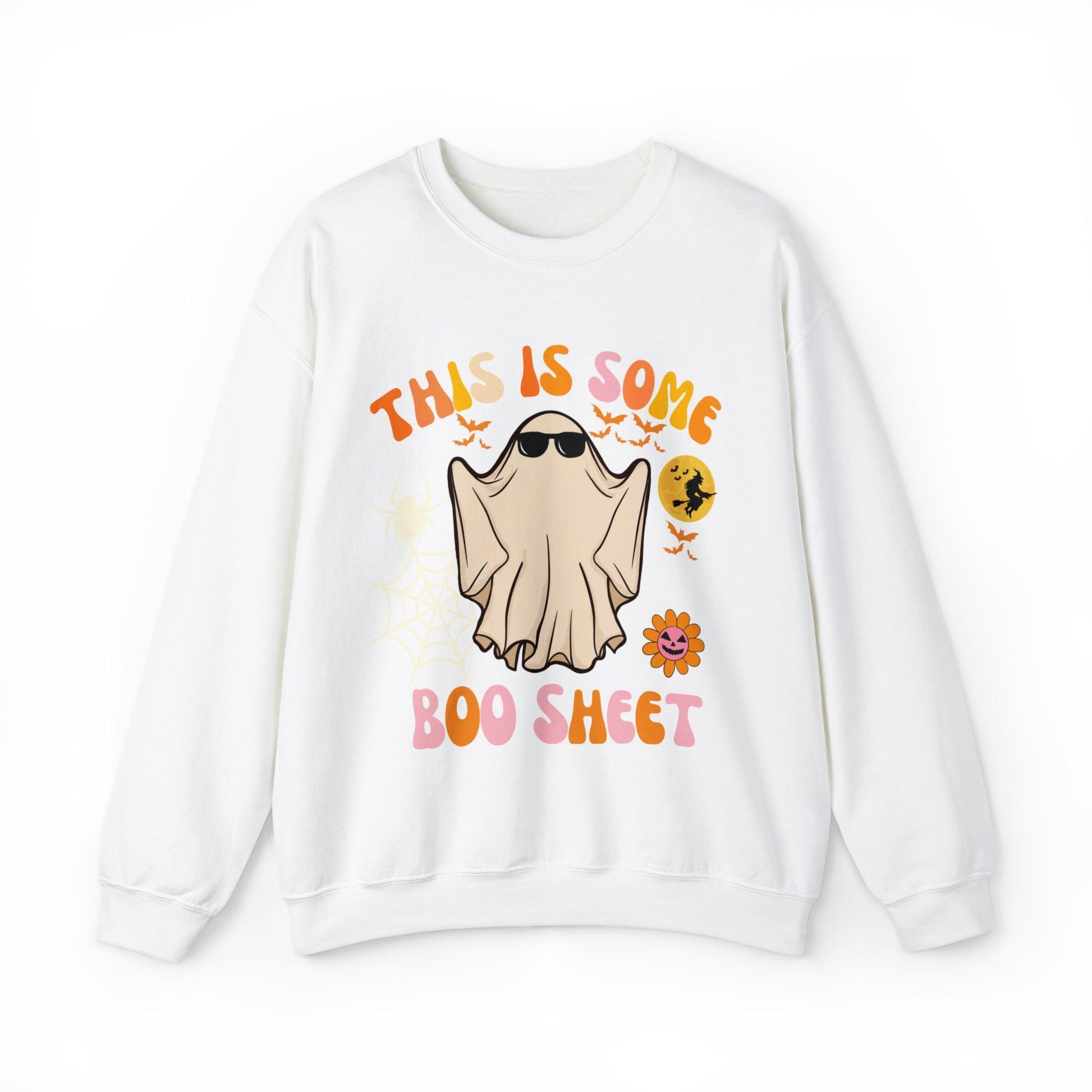 This Is Some Boo Sheet Ghost Sweatshirt Cute Ghost Sweatshirt Boo Ghost Sweatshirt Gift Shirt Funny Halloween Shirt Spooky Season Shirt - Giftsmojo