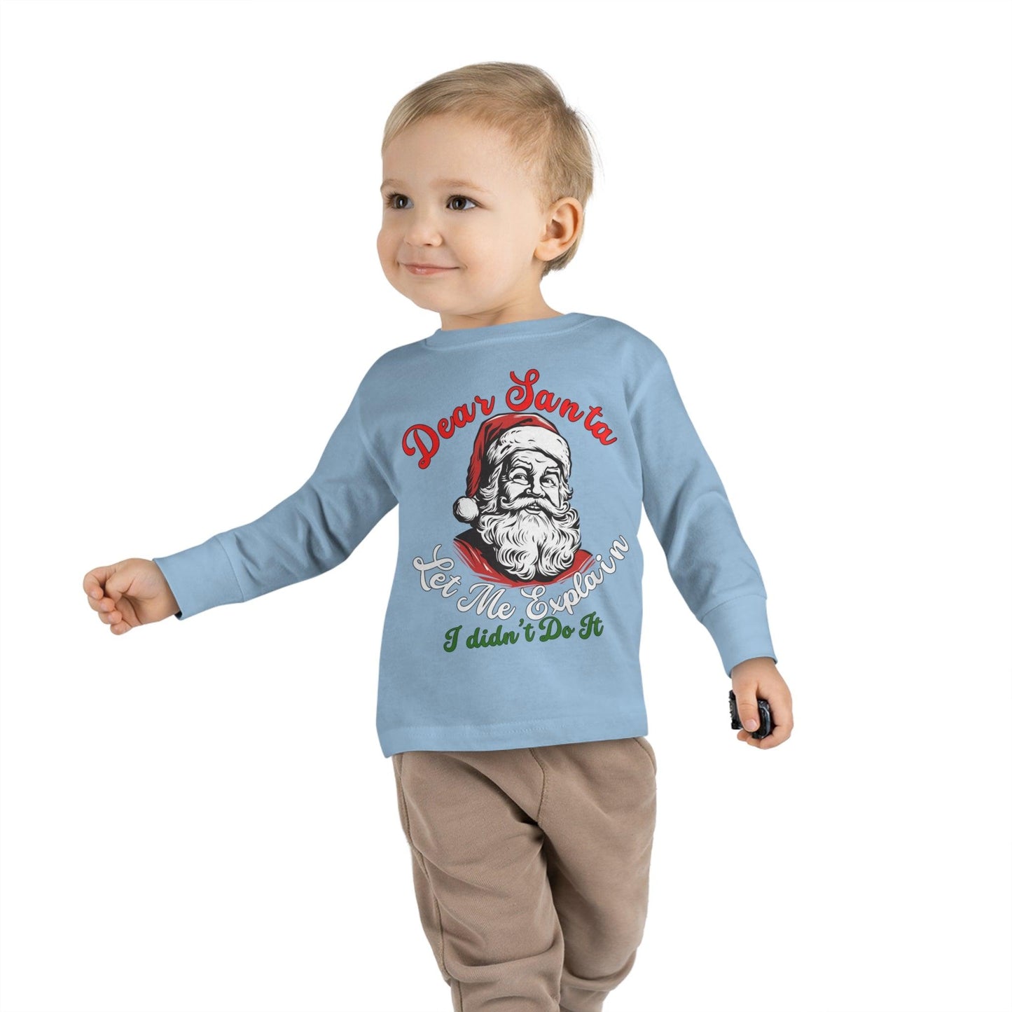 Christmas Shirt for Kids Christmas Outfit for Kids Dear Santa Let Me Explain I Didn't Do It Shirt - Giftsmojo