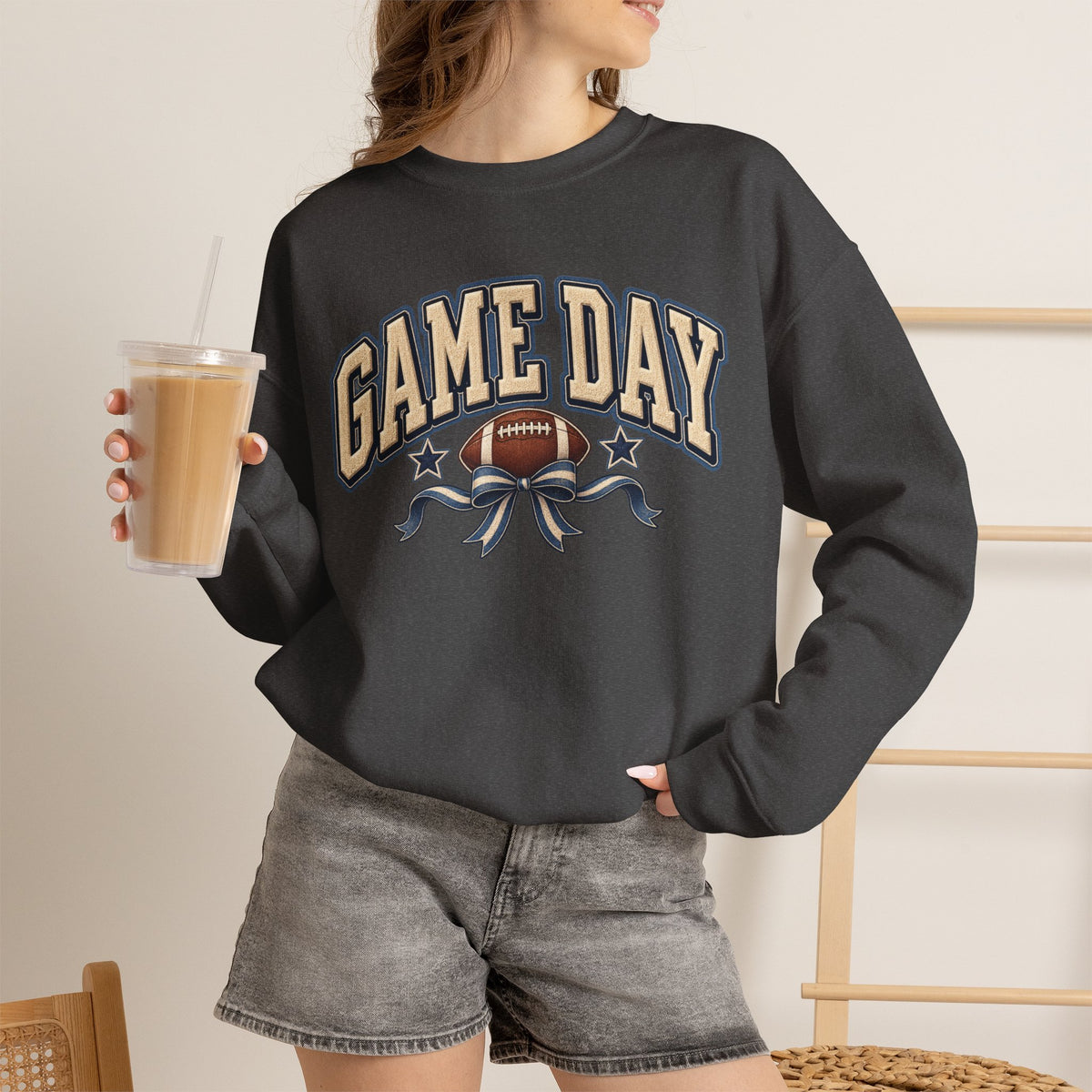 Game Day Football Crewneck Sweatshirt